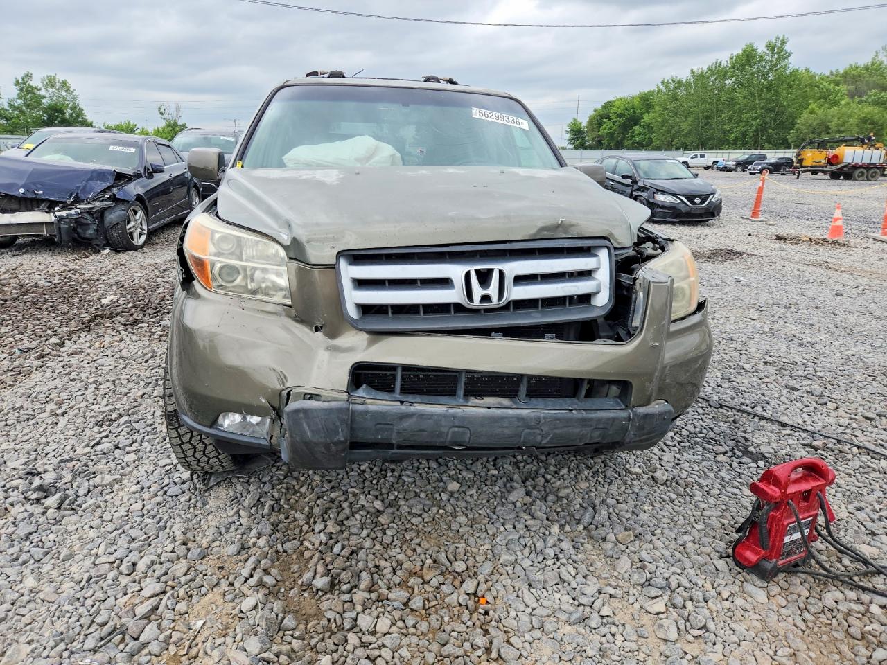 2008 Honda Pilot Exl Green vin: 5FNYF18688B010286
