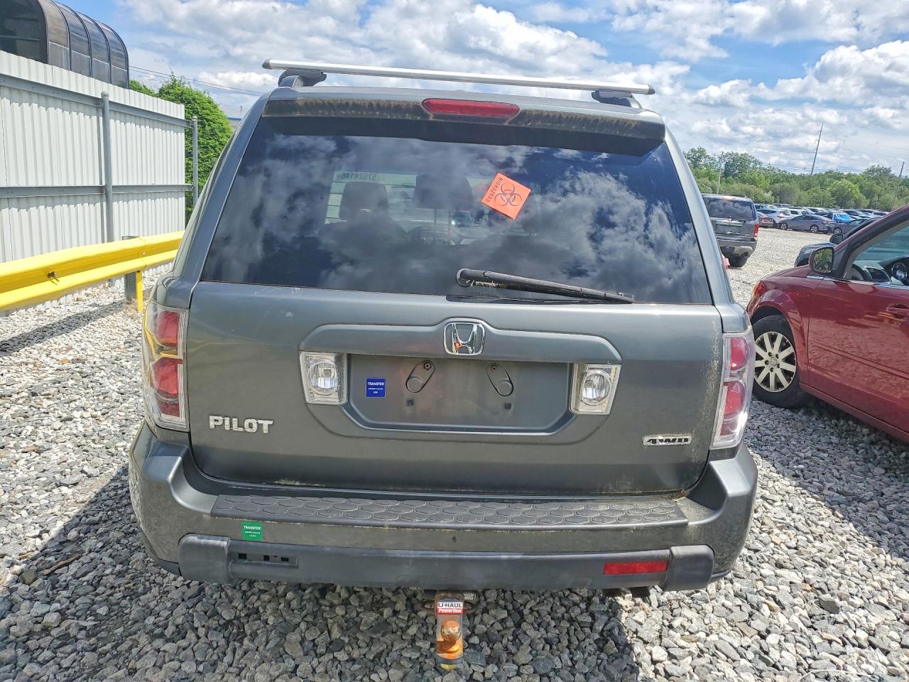 2007 Honda Pilot Exl Gray vin: 5FNYF18697B029377