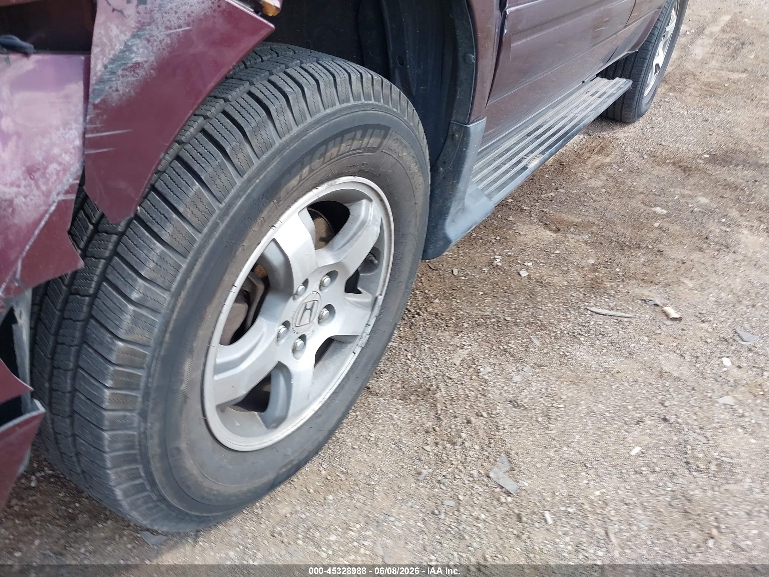 2008 Honda Pilot Ex-l Maroon vin: 5FNYF18698B040283
