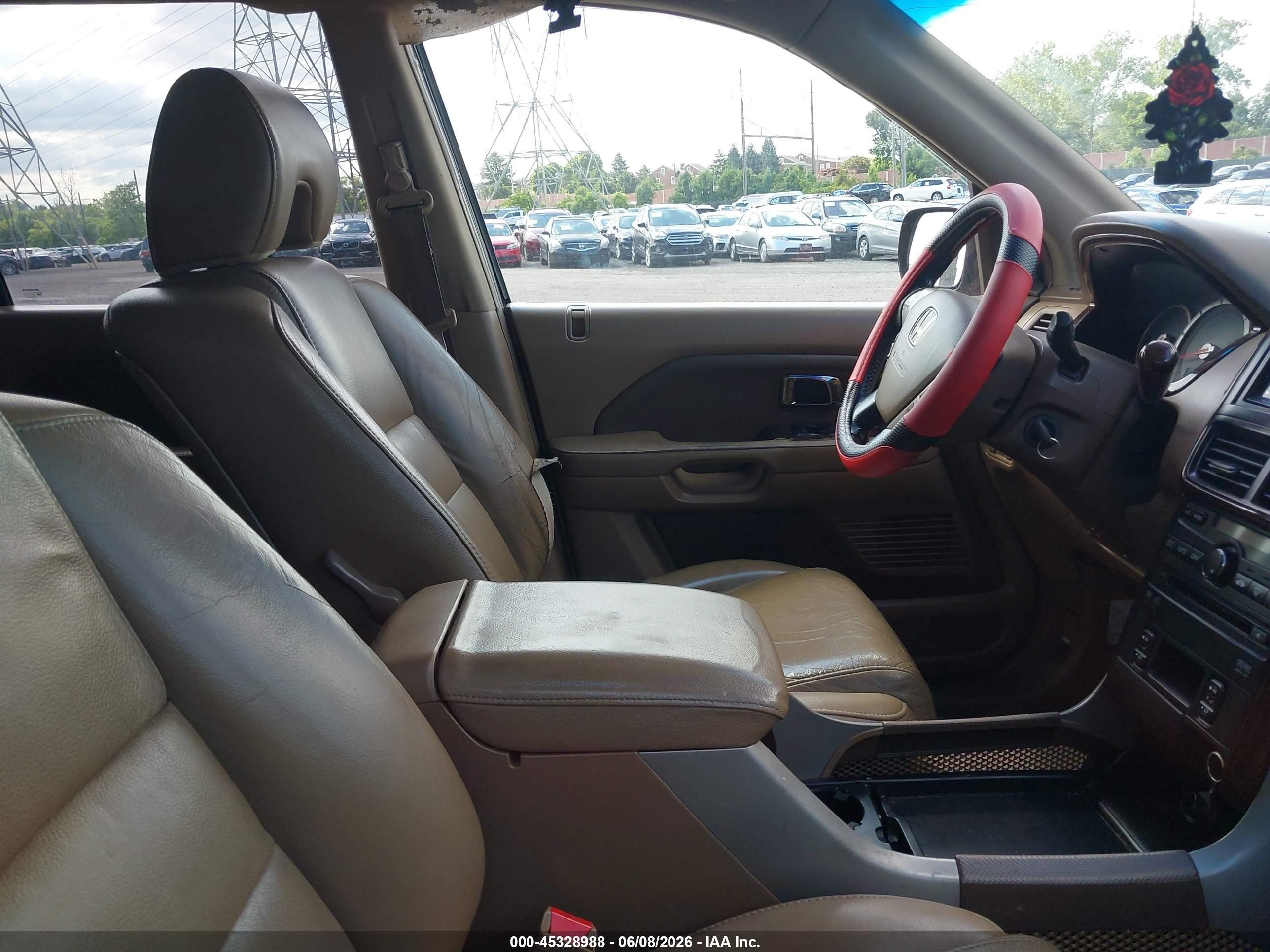 2008 Honda Pilot Ex-l Maroon vin: 5FNYF18698B040283