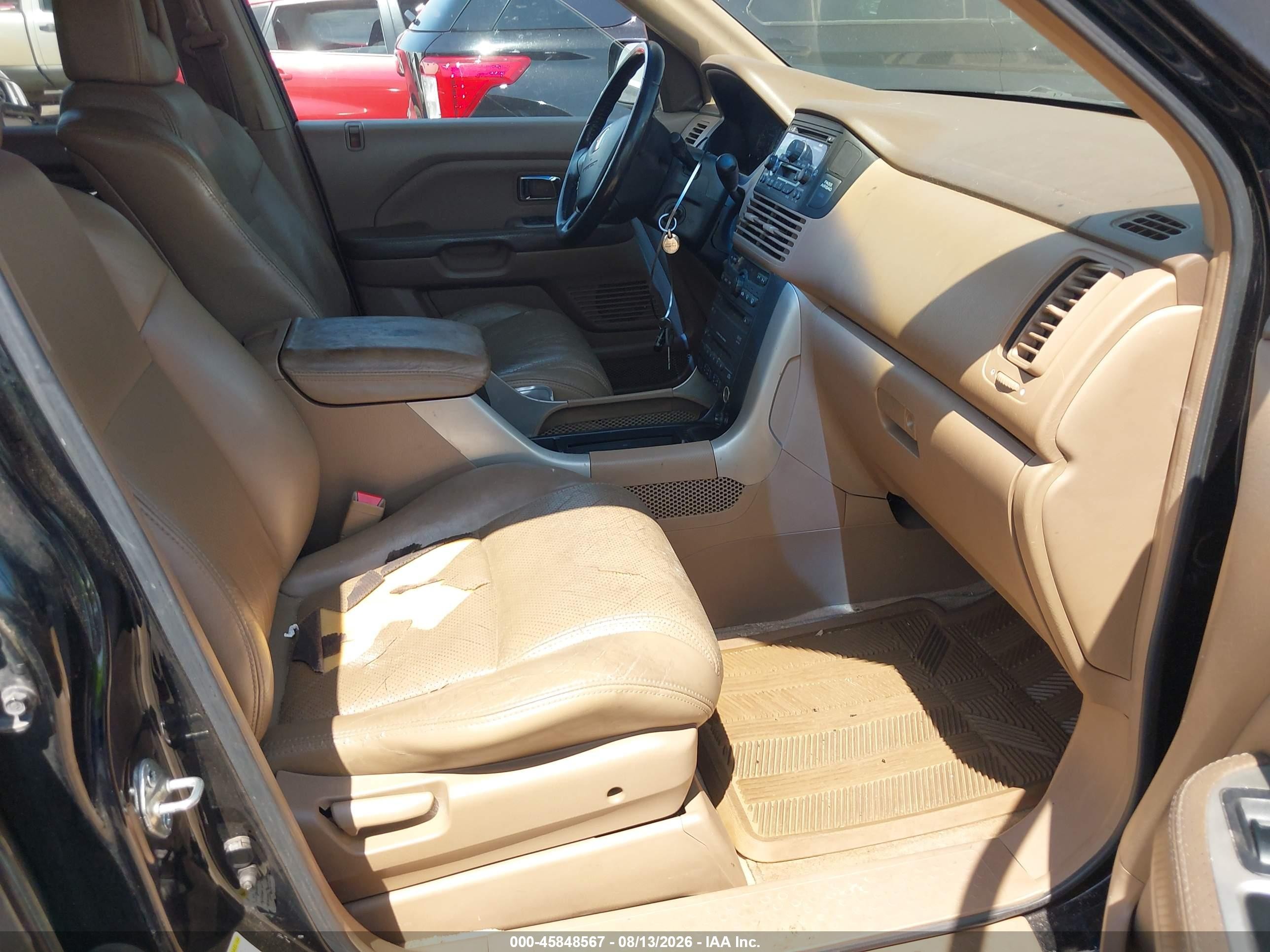 2005 Honda Pilot Ex-l Черный vin: 5FNYF186X5B021365