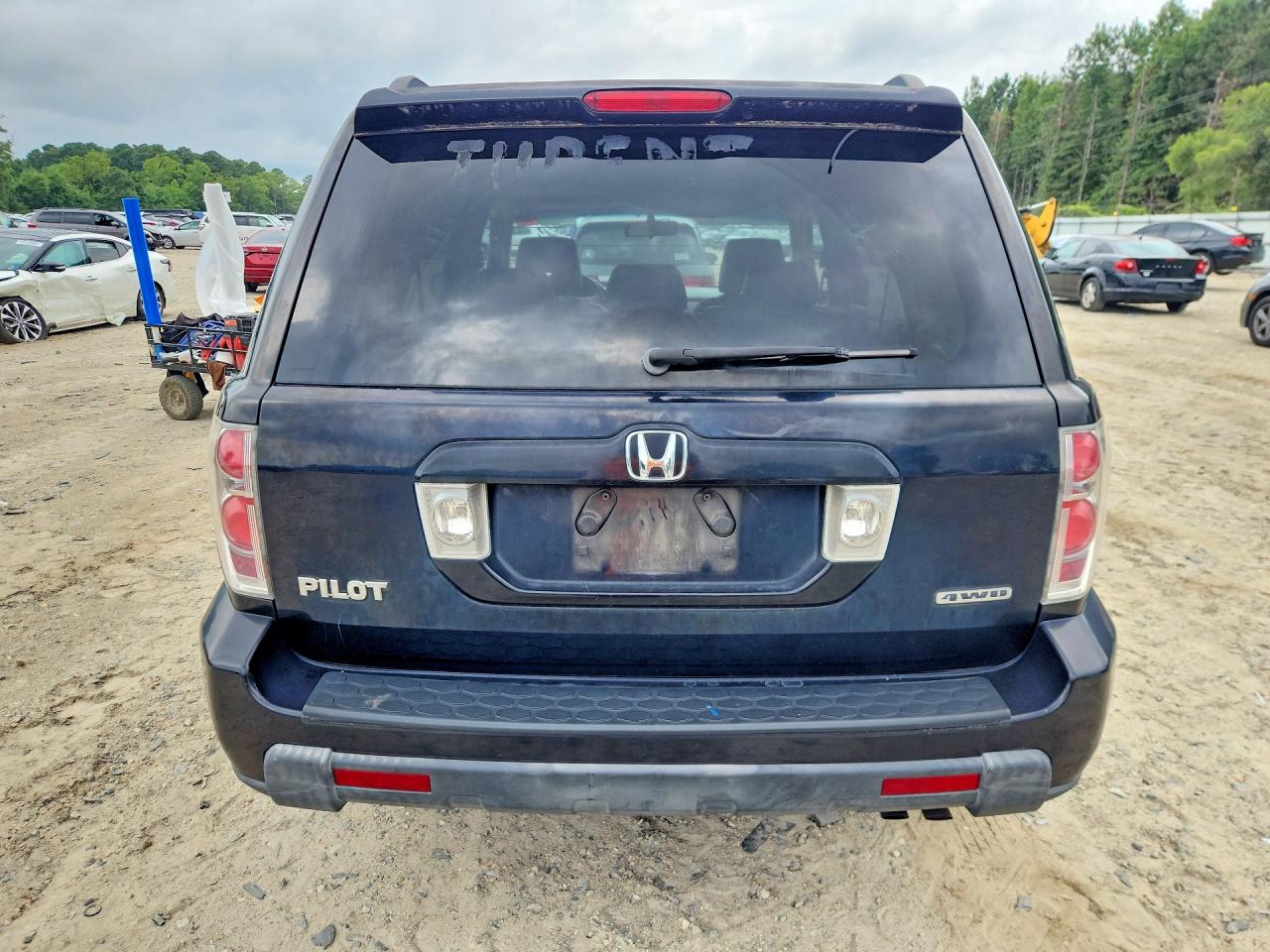 2006 Honda Pilot Ex Black vin: 5FNYF186X6B027913
