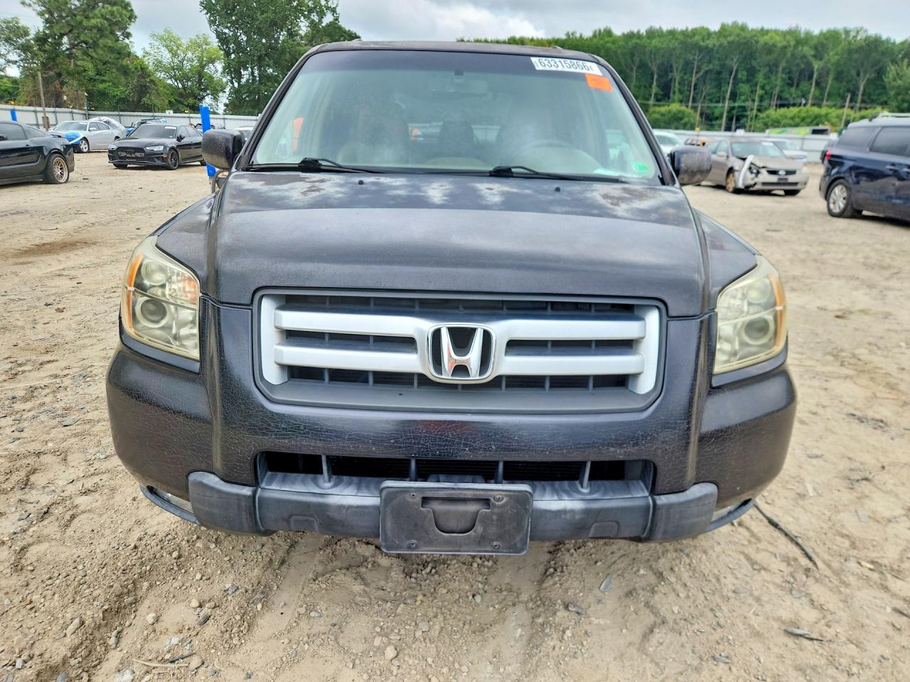 2006 Honda Pilot Ex Black vin: 5FNYF186X6B027913