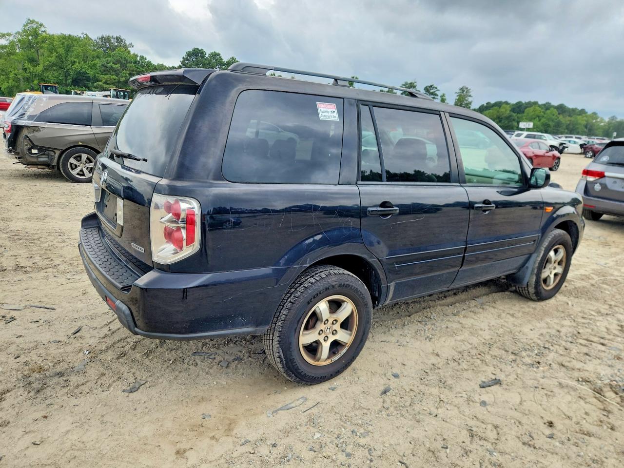 2006 Honda Pilot Ex Black vin: 5FNYF186X6B027913