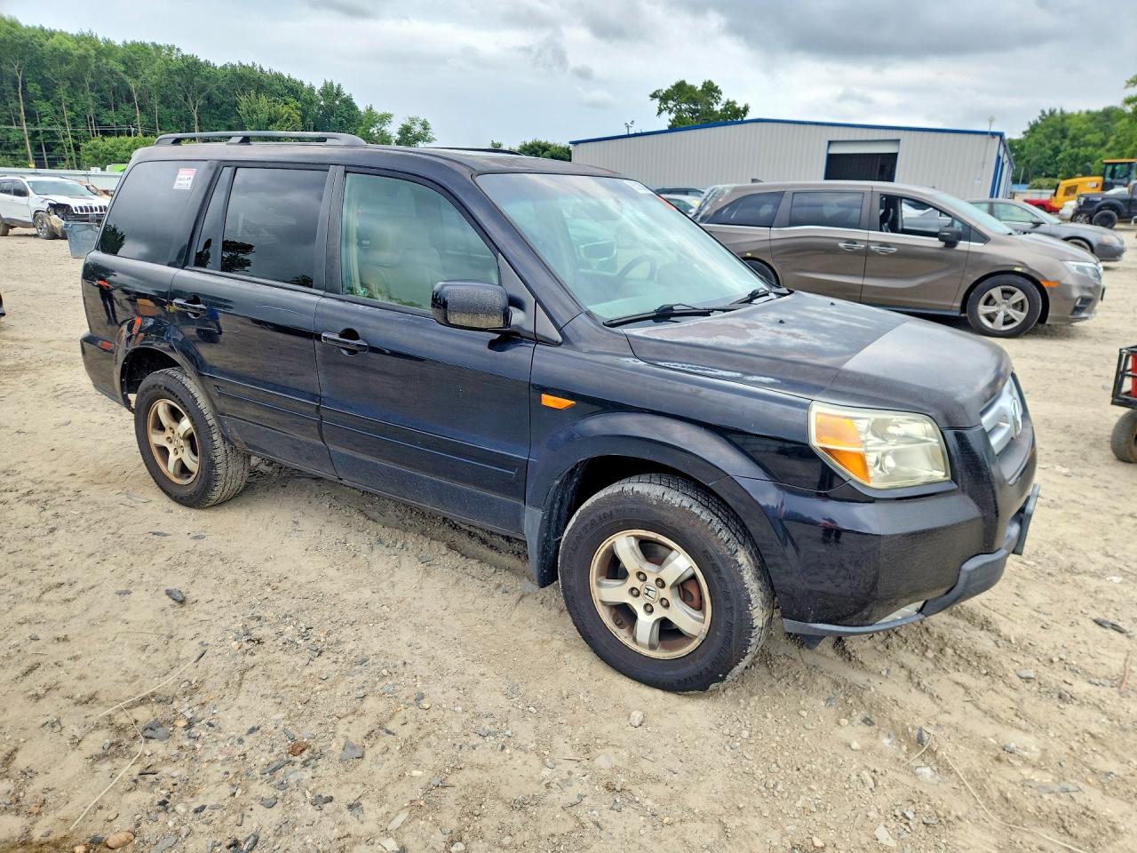 2006 Honda Pilot Ex Black vin: 5FNYF186X6B027913
