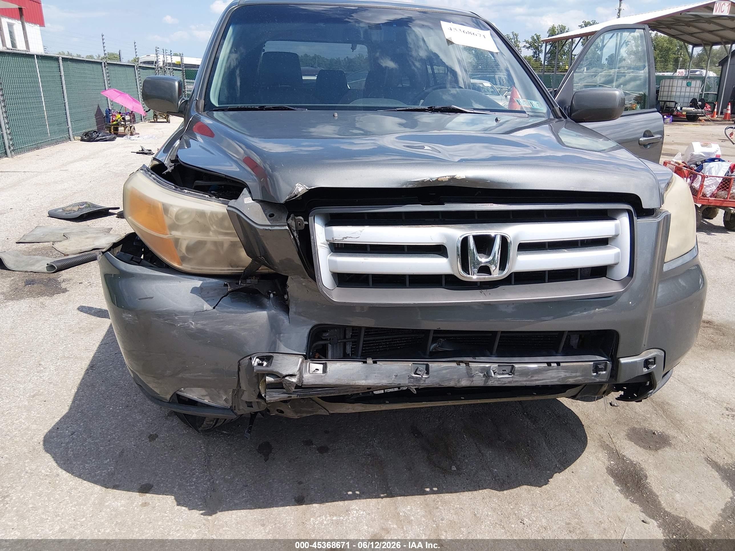 2008 Honda Pilot Ex-l Gray vin: 5FNYF186X8B022875