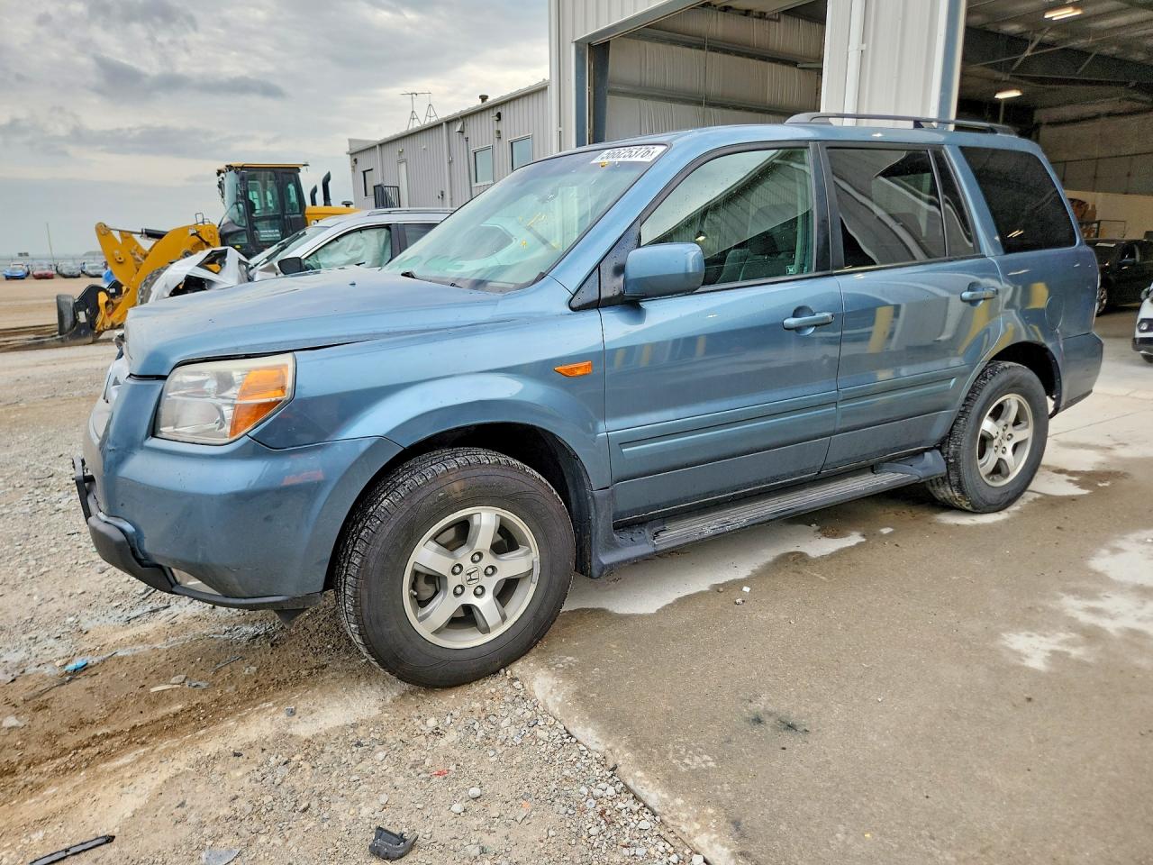 2008 Honda Pilot Exl Blue vin: 5FNYF186X8B033133