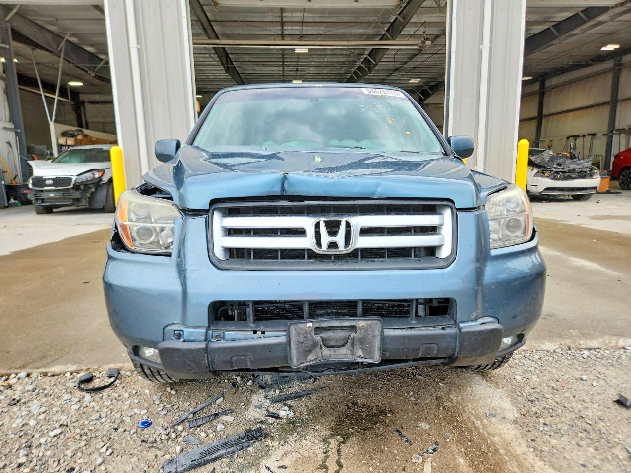 2008 Honda Pilot Exl Blue vin: 5FNYF186X8B033133