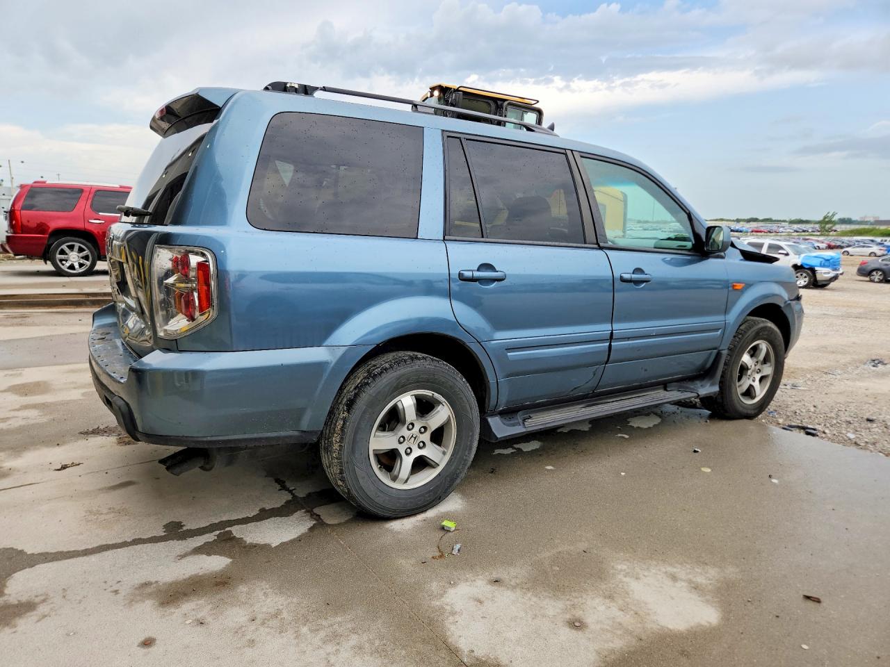 2008 Honda Pilot Exl Blue vin: 5FNYF186X8B033133