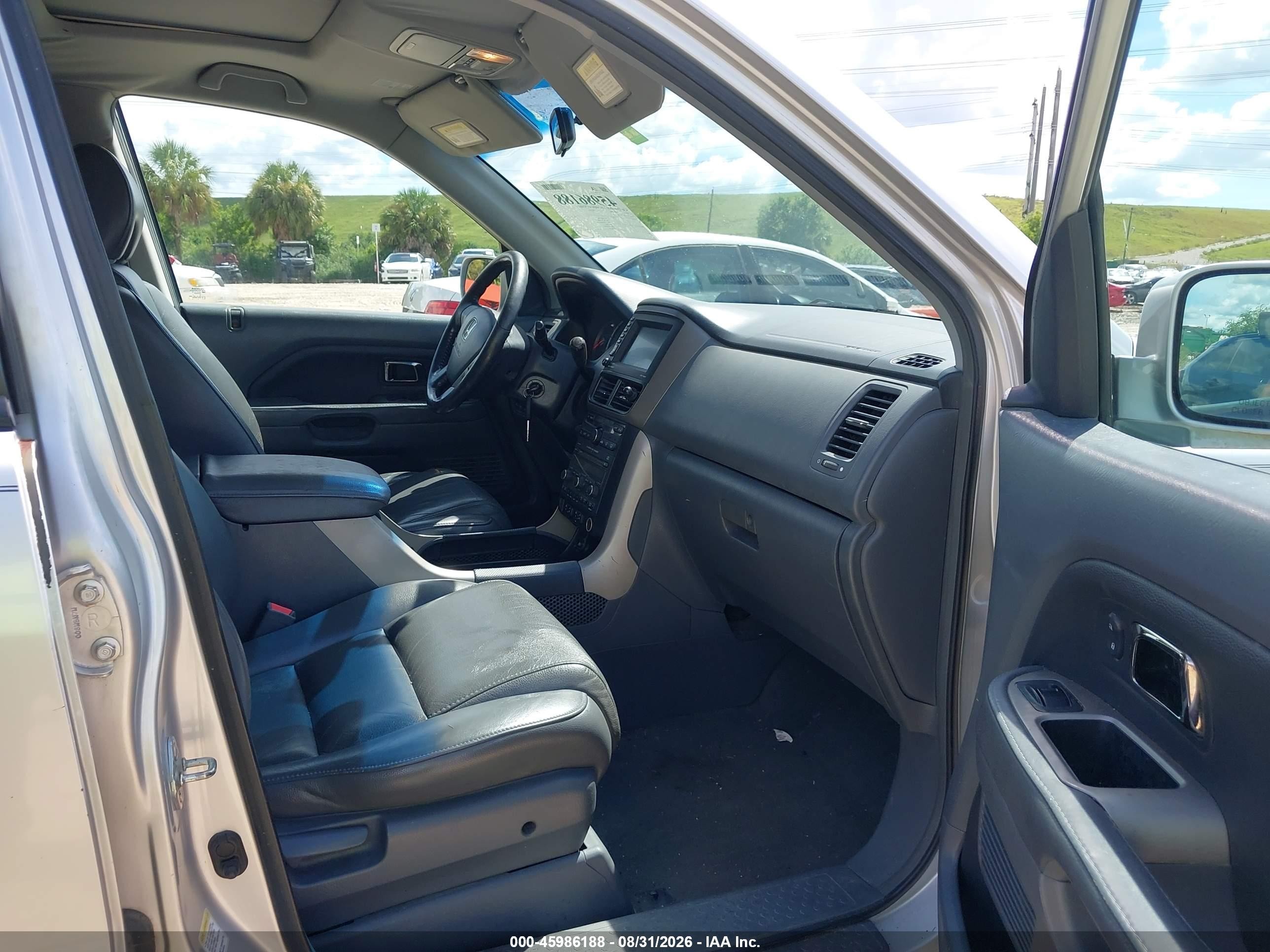 2007 Honda Pilot Ex-l Silver vin: 5FNYF18707B011424