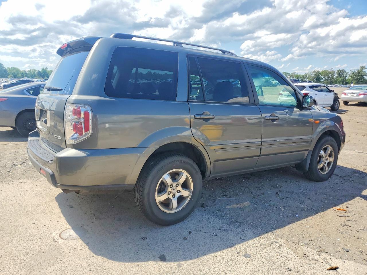 2007 Honda Pilot Exl Gray vin: 5FNYF18707B023475