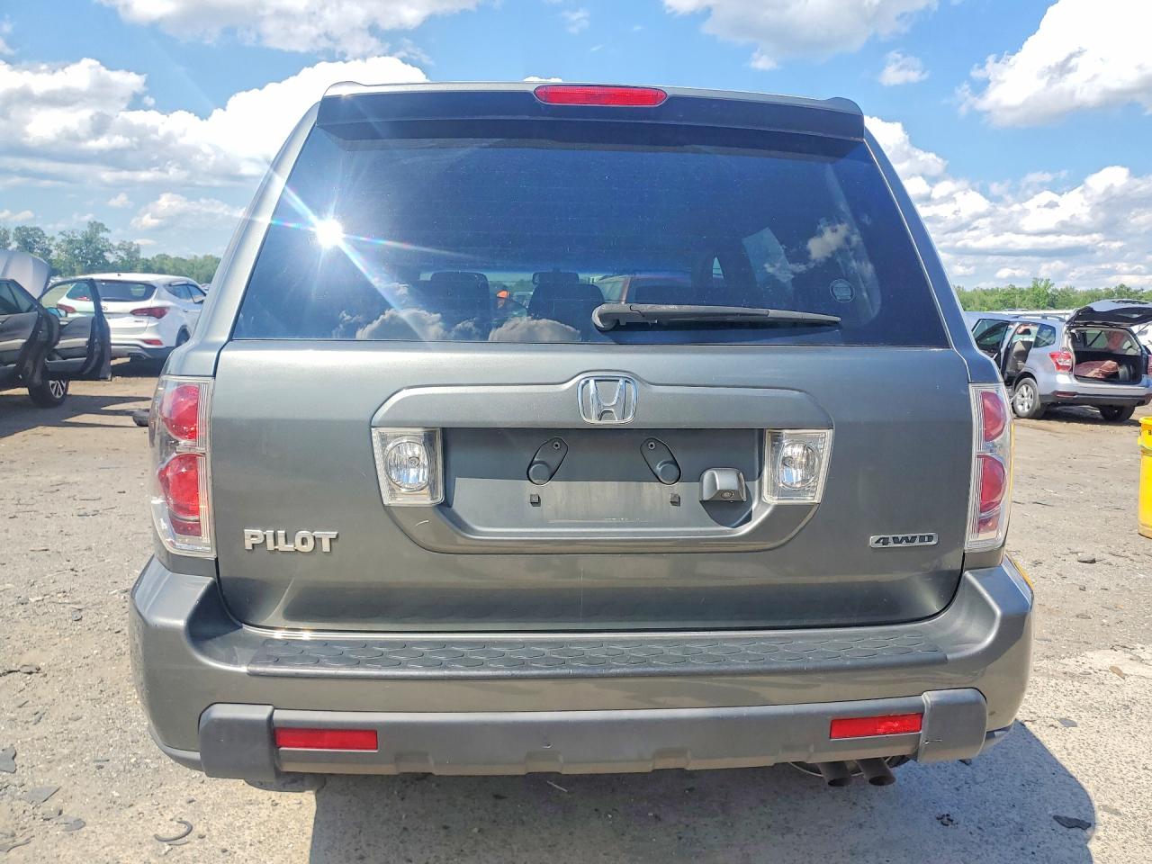 2007 Honda Pilot Exl Gray vin: 5FNYF18707B023475