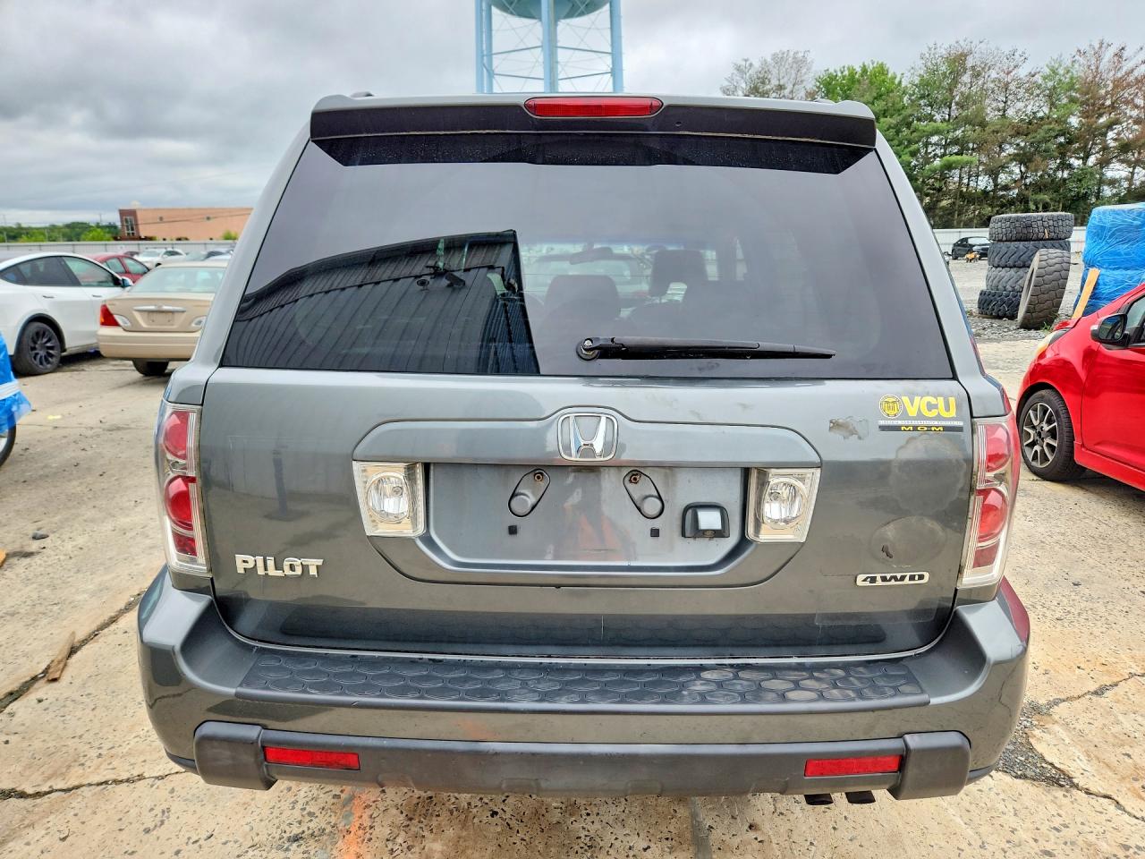 2008 Honda Pilot Exl Gray vin: 5FNYF18708B000196