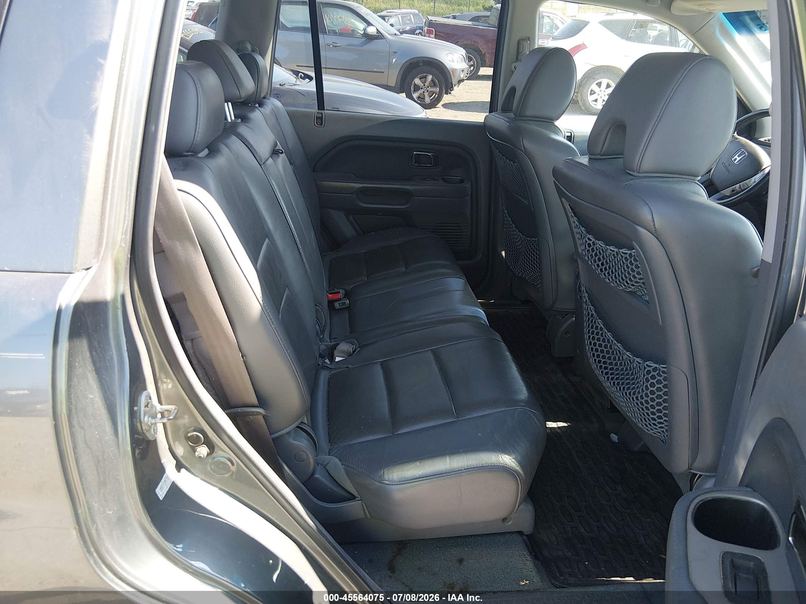 2007 Honda Pilot Ex-l Gray vin: 5FNYF18717B013795