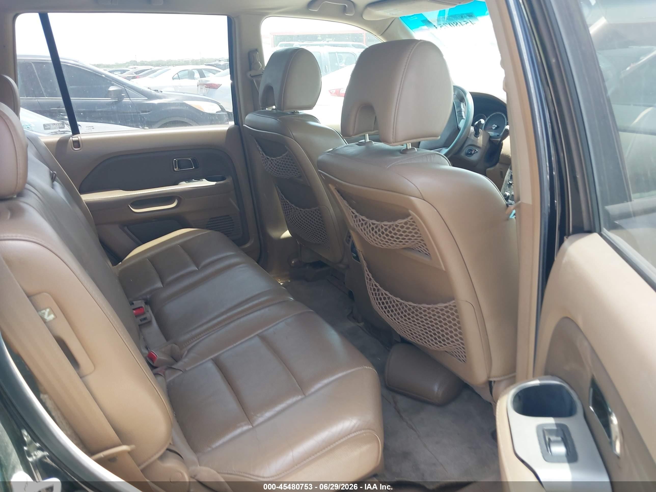 2007 Honda Pilot Ex-l Black vin: 5FNYF18717B029656