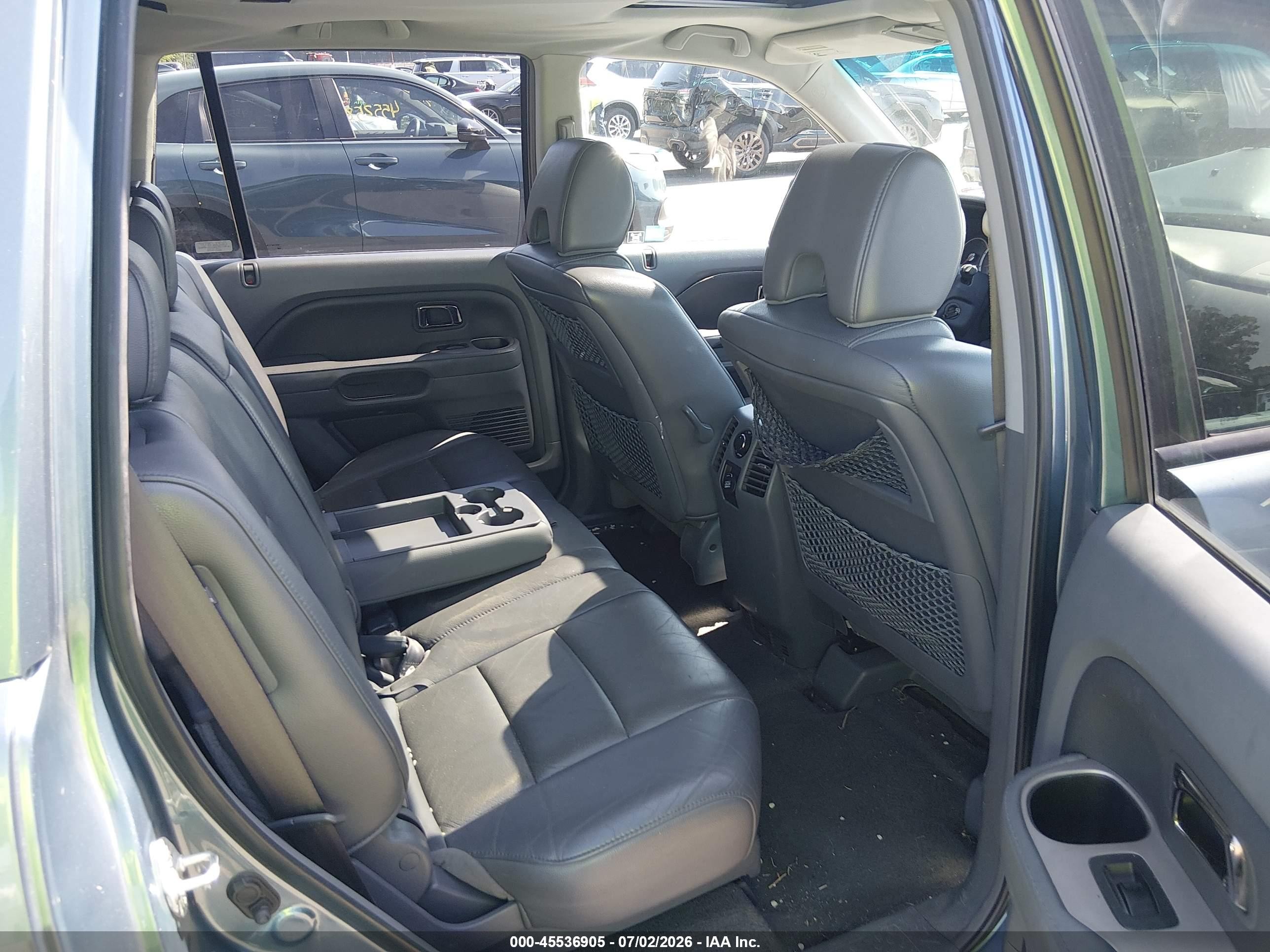 2008 Honda Pilot Ex-l Turquoise vin: 5FNYF18728B001561