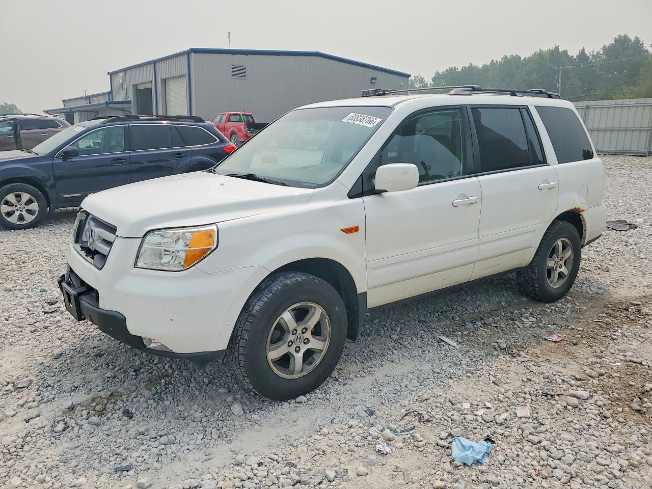 2008 Honda Pilot Exl White vin: 5FNYF18728B041056