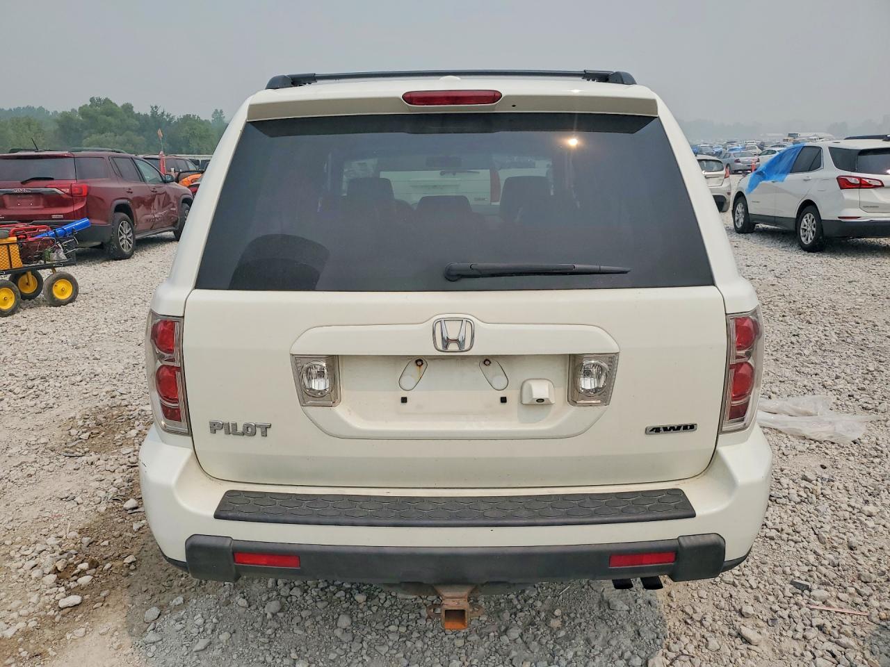 2008 Honda Pilot Exl White vin: 5FNYF18728B041056