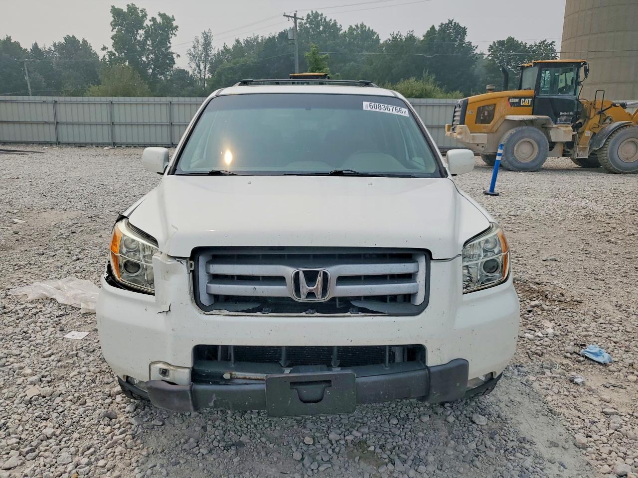 2008 Honda Pilot Exl White vin: 5FNYF18728B041056