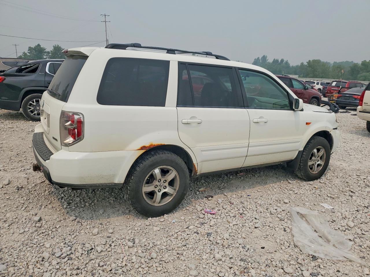 2008 Honda Pilot Exl White vin: 5FNYF18728B041056