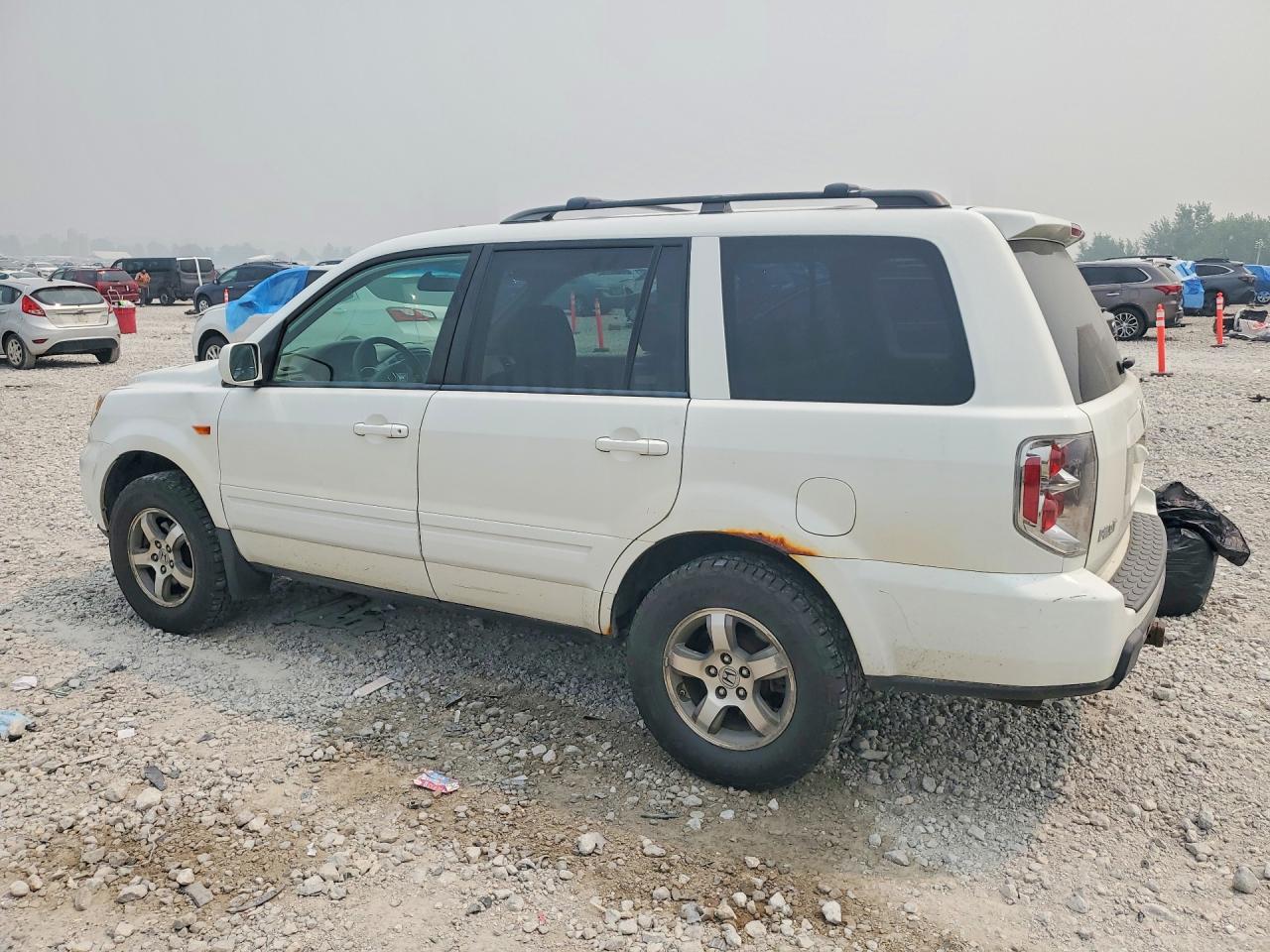 2008 Honda Pilot Exl White vin: 5FNYF18728B041056