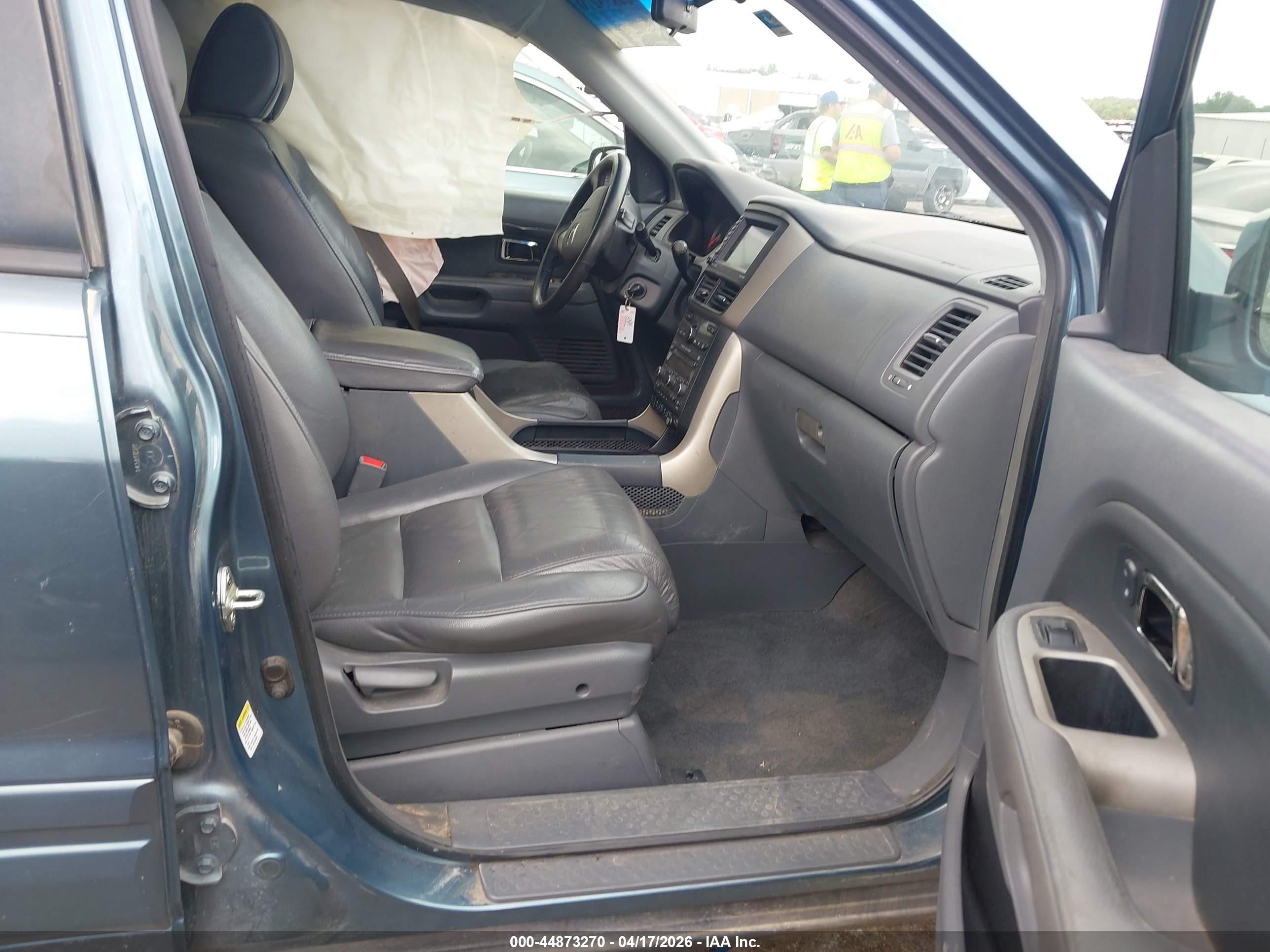 2007 Honda Pilot Ex-l Blue vin: 5FNYF18737B030470
