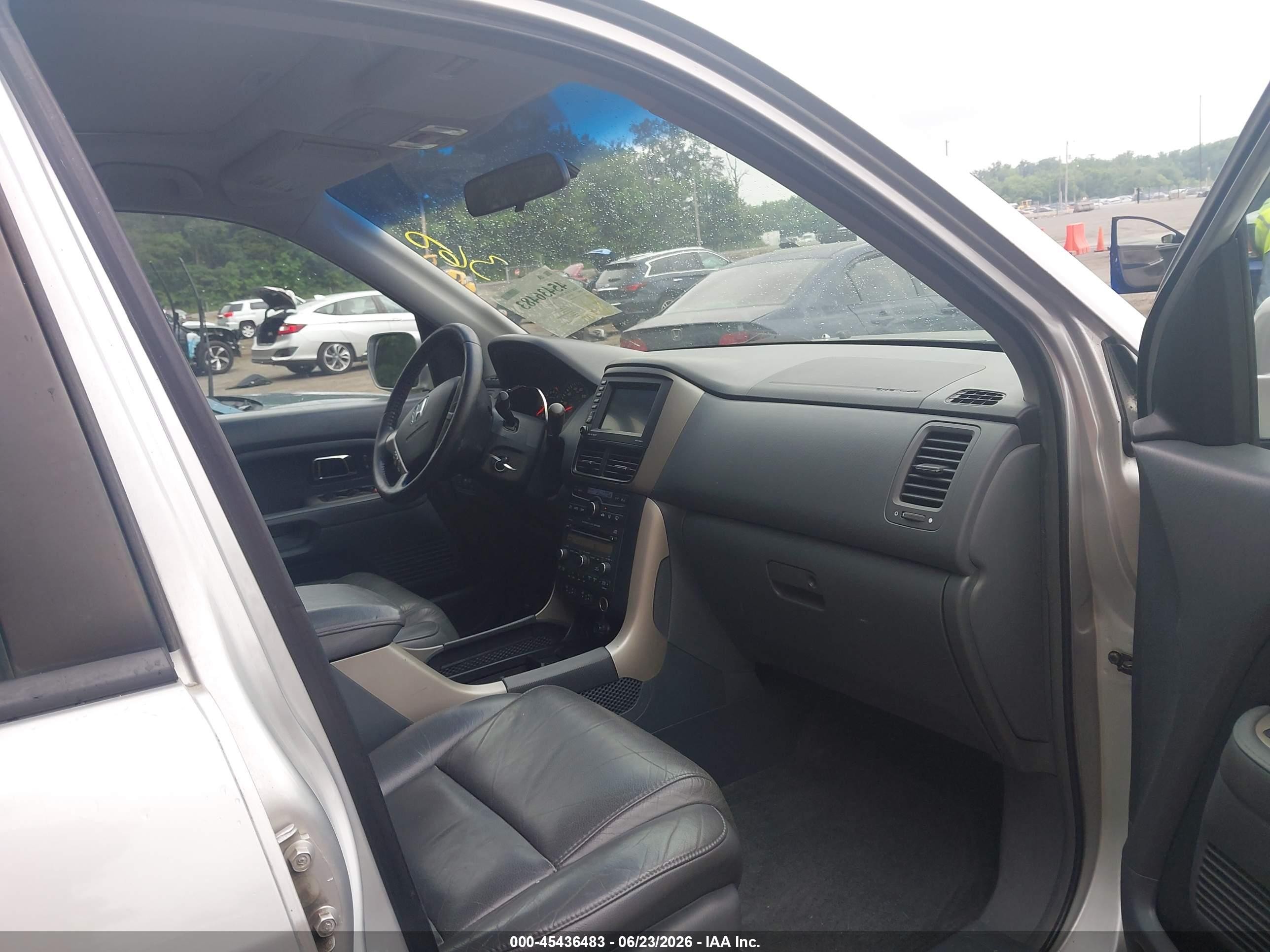 2008 Honda Pilot Ex-l Silver vin: 5FNYF18738B045942