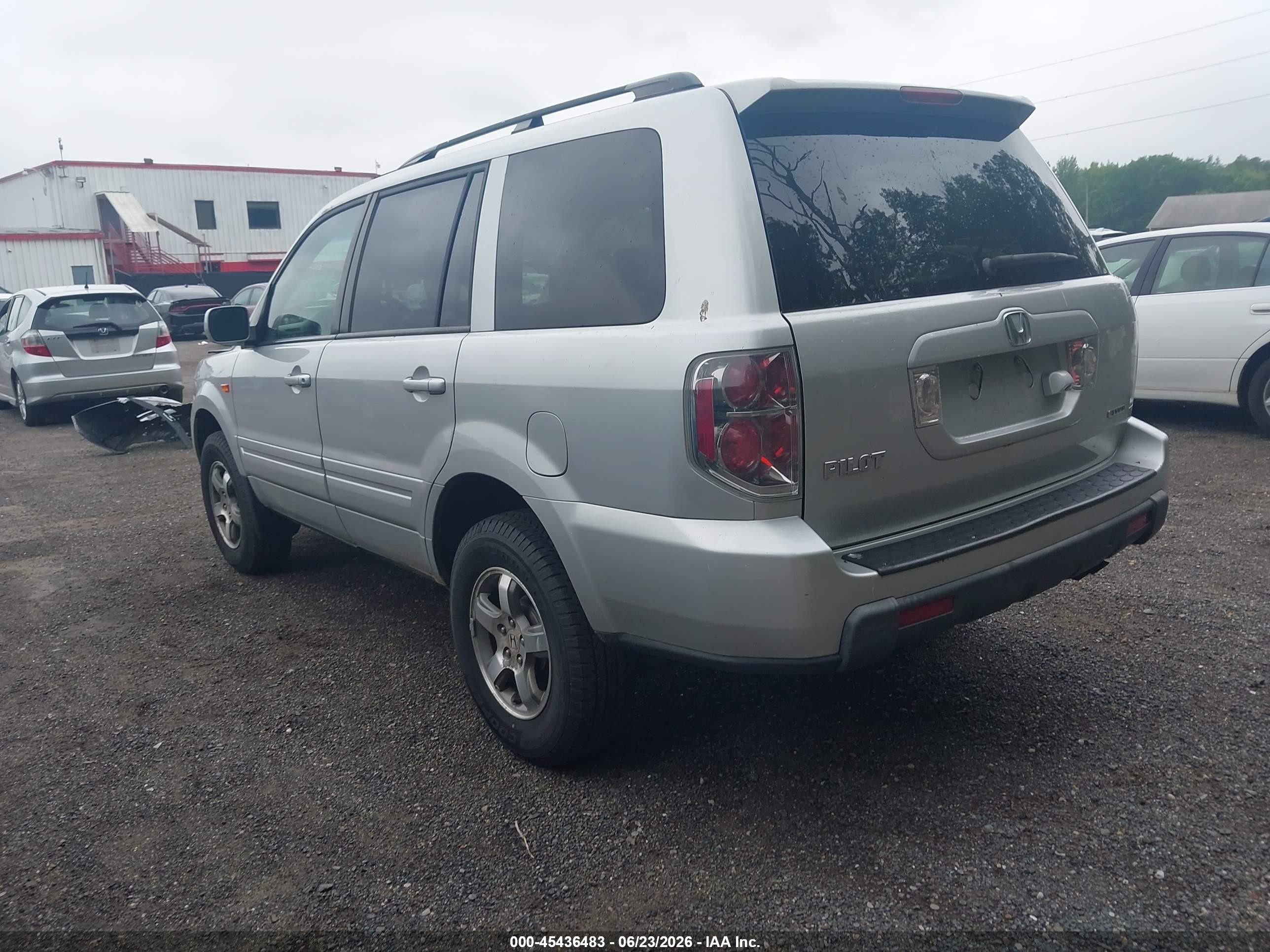 2008 Honda Pilot Ex-l Silver vin: 5FNYF18738B045942