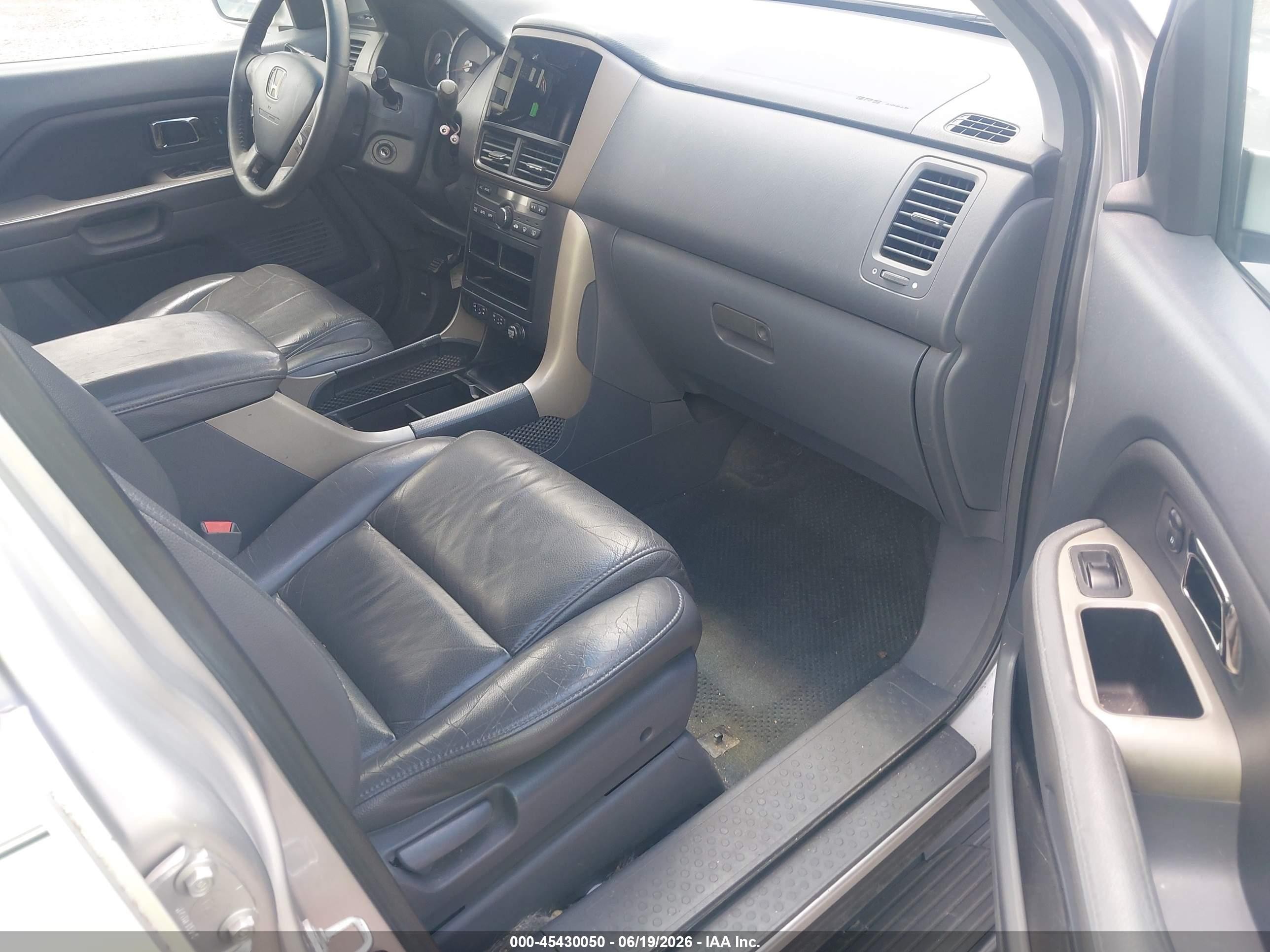 2008 Honda Pilot Ex-l Silver vin: 5FNYF18748B019110