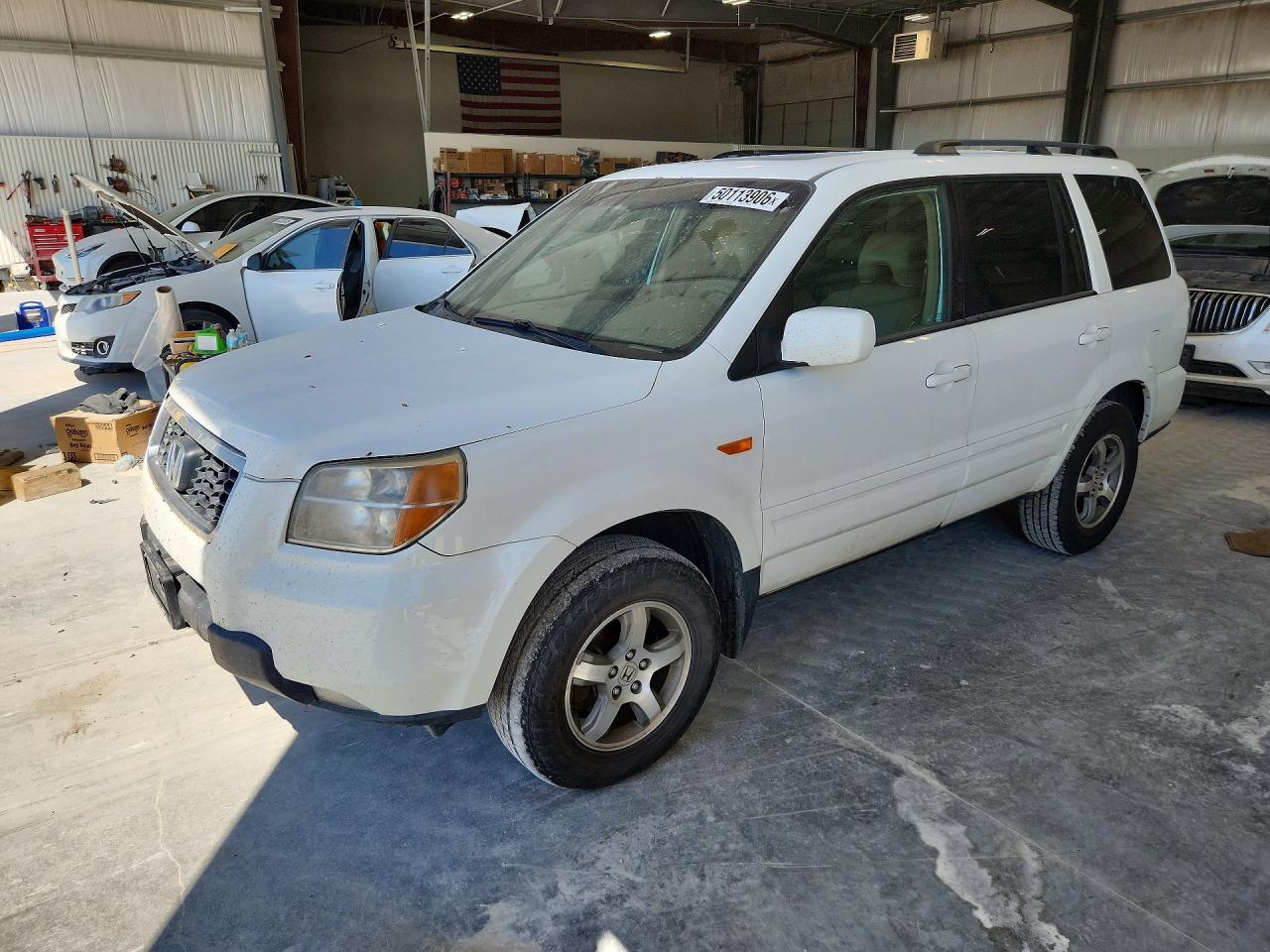 2008 Honda Pilot Exl Белый vin: 5FNYF18748B027210