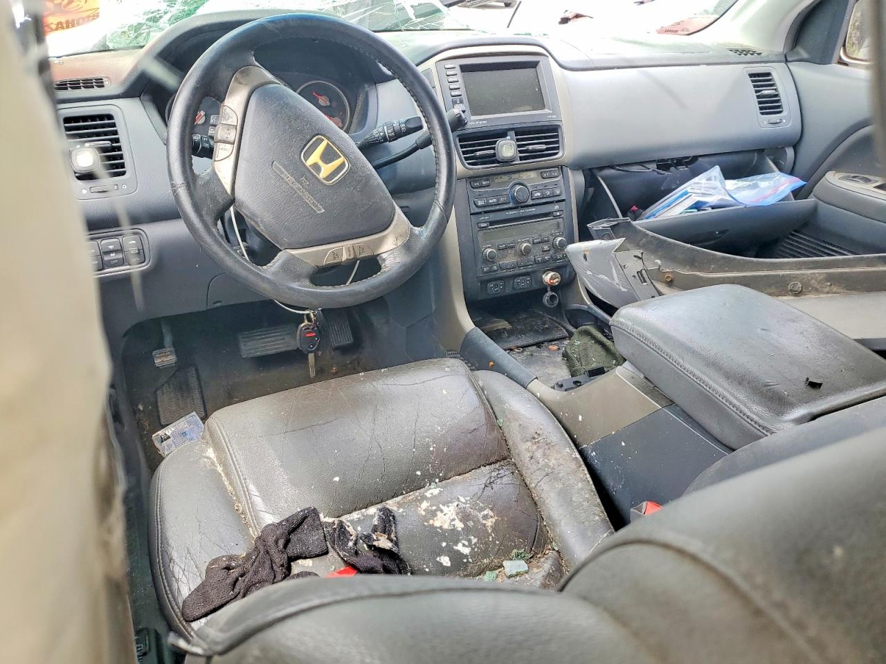 2006 Honda Pilot Ex Silver vin: 5FNYF18756B030257