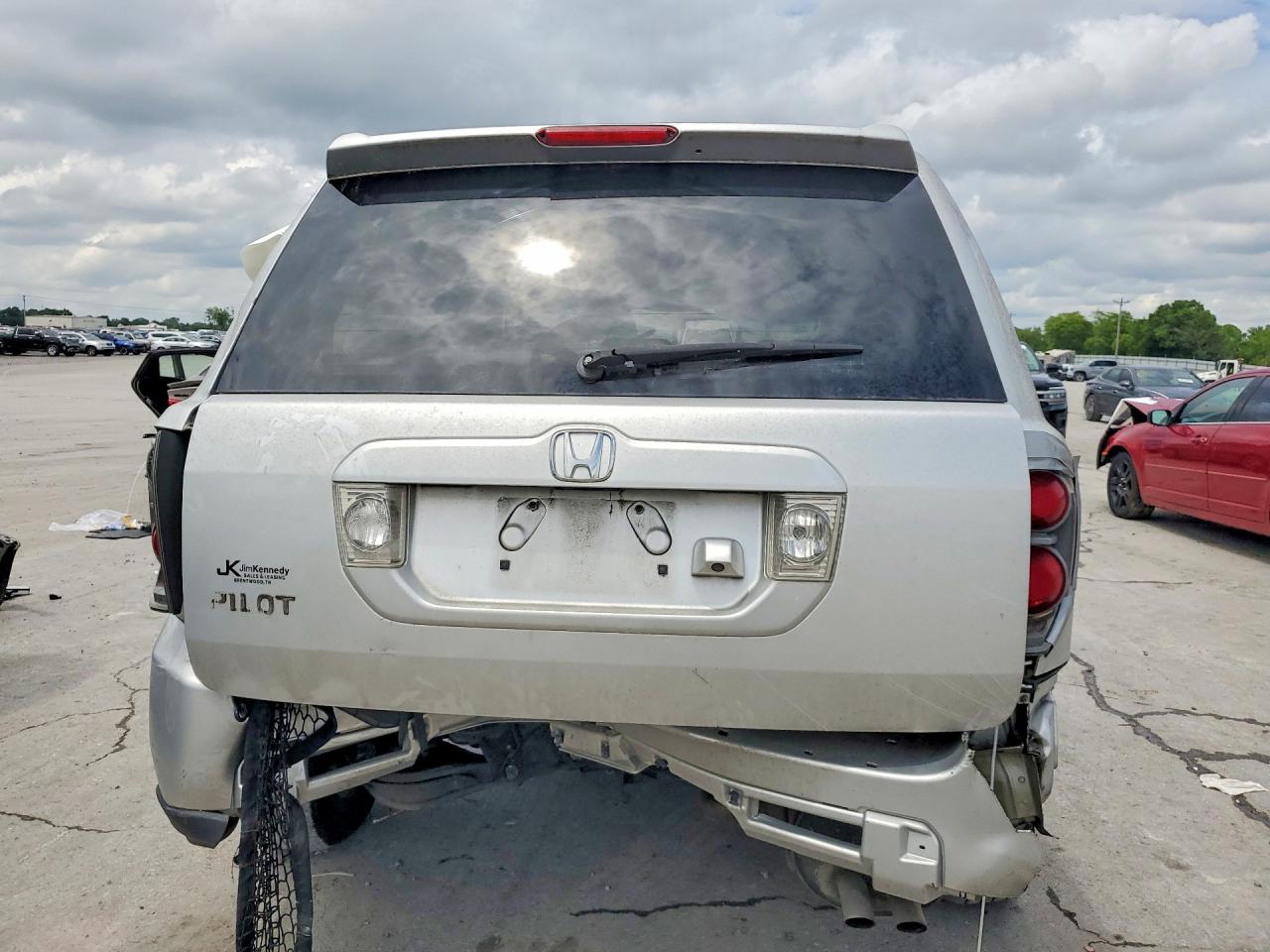 2006 Honda Pilot Ex Silver vin: 5FNYF18756B030257