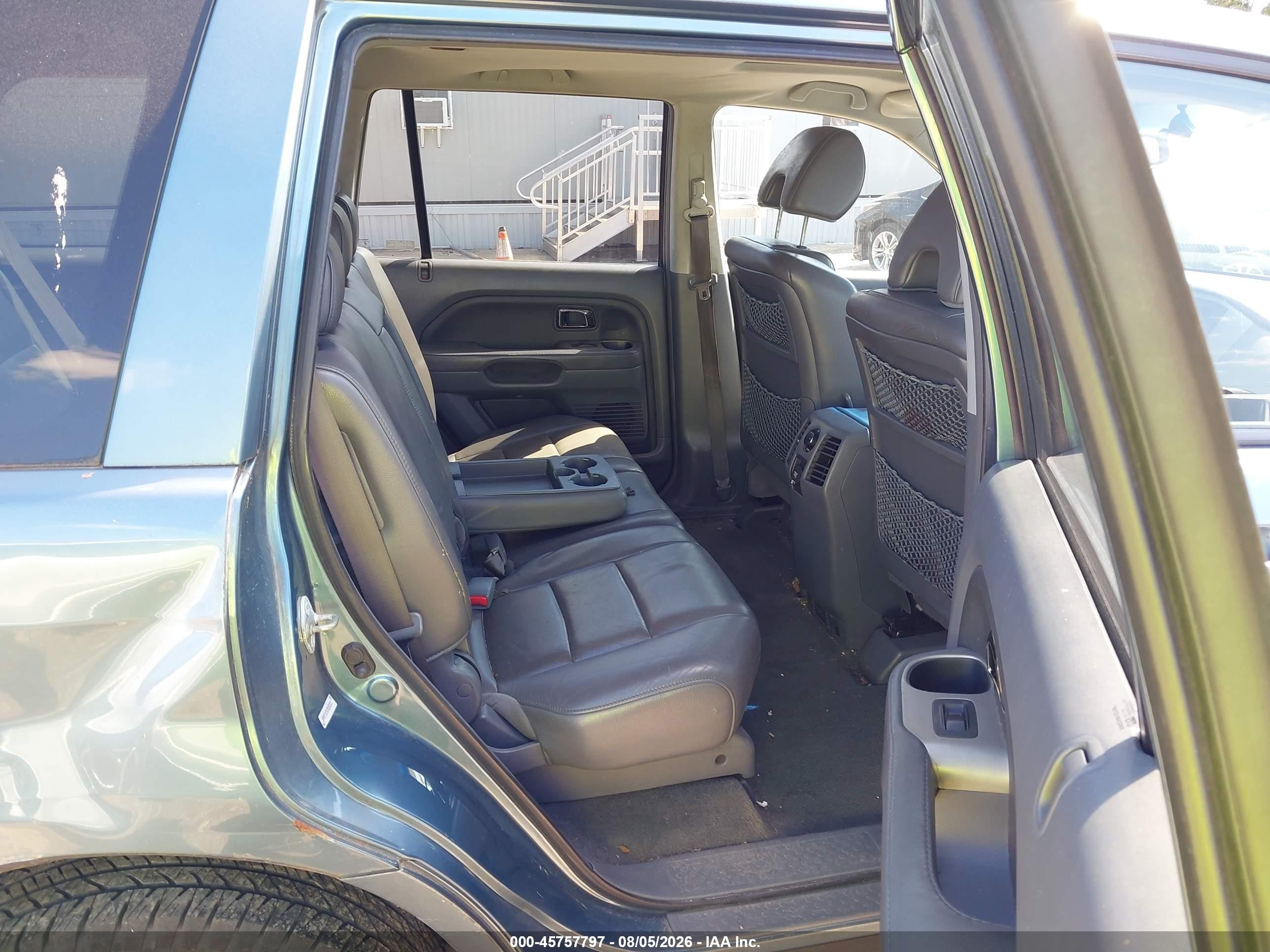 2007 Honda Pilot Ex-l Light Blue vin: 5FNYF18767B000203