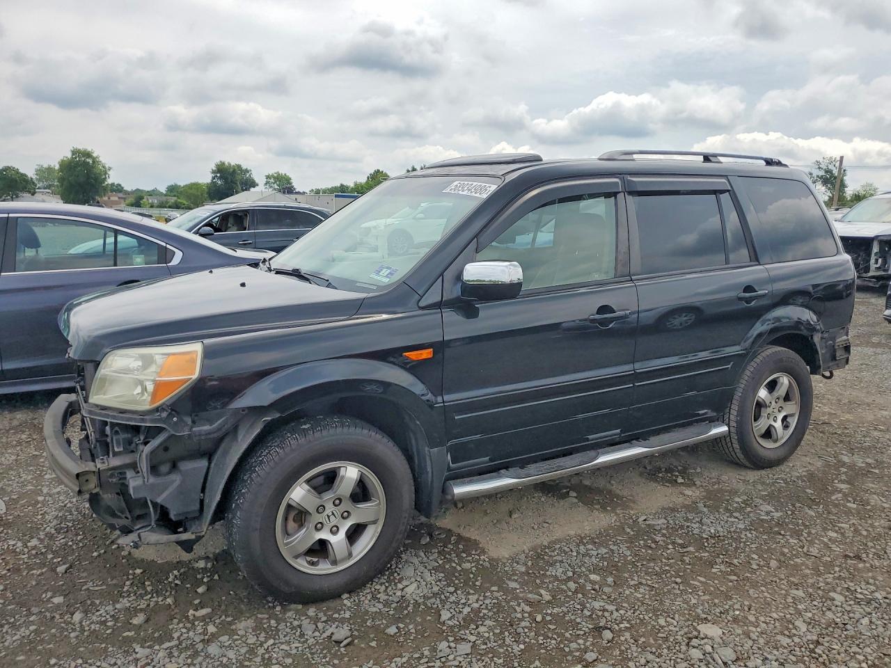 2008 Honda Pilot Exl Black vin: 5FNYF18768B003281