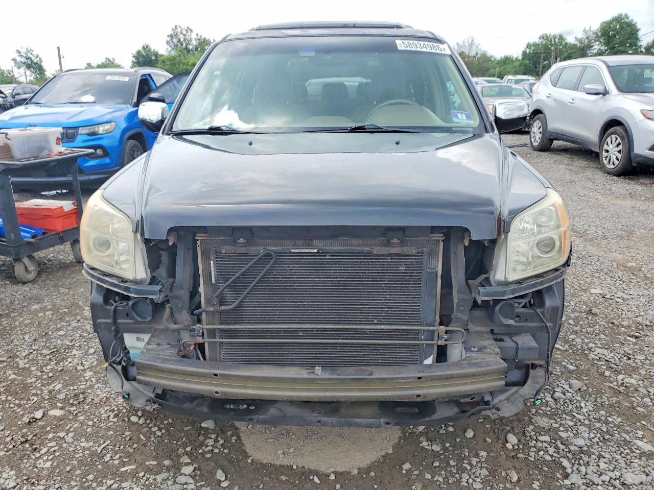 2008 Honda Pilot Exl Black vin: 5FNYF18768B003281
