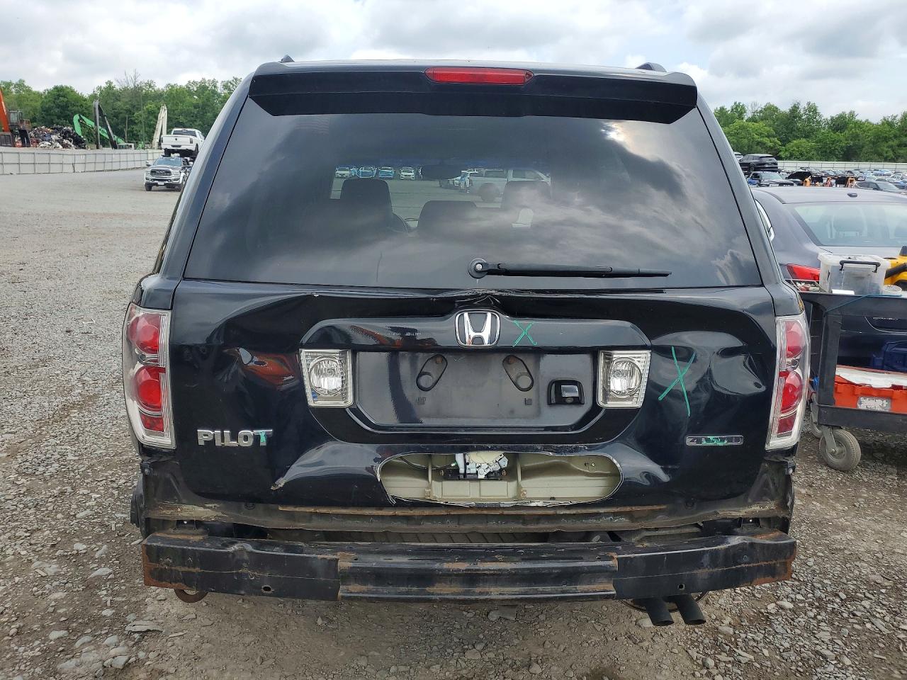 2008 Honda Pilot Exl Black vin: 5FNYF18768B003281