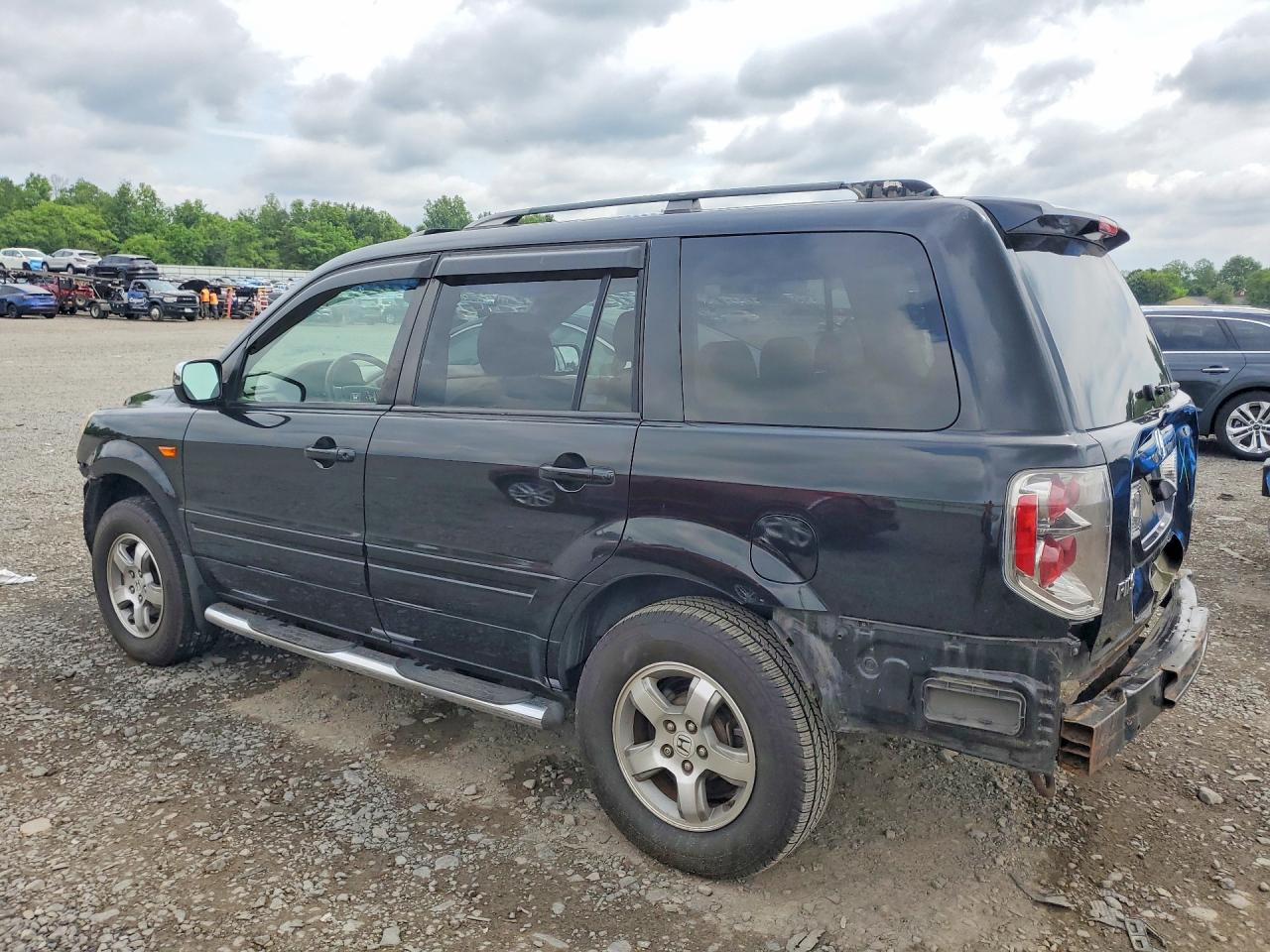 2008 Honda Pilot Exl Black vin: 5FNYF18768B003281