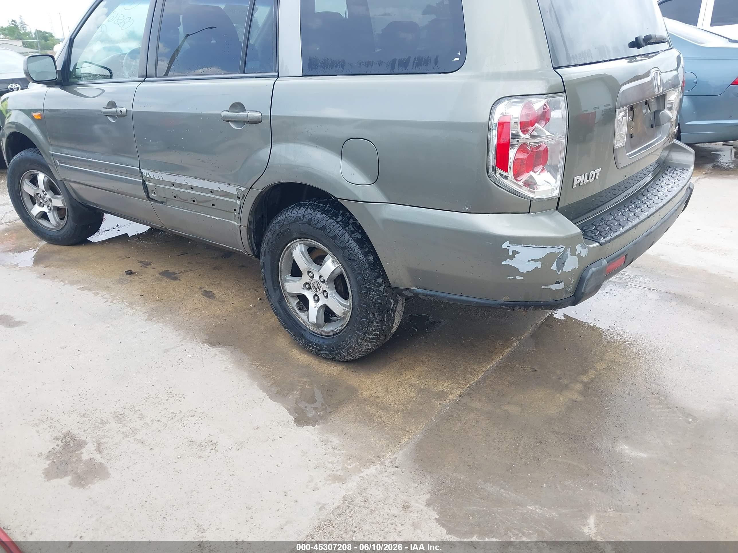 2008 Honda Pilot Ex-l Gray vin: 5FNYF18768B028617