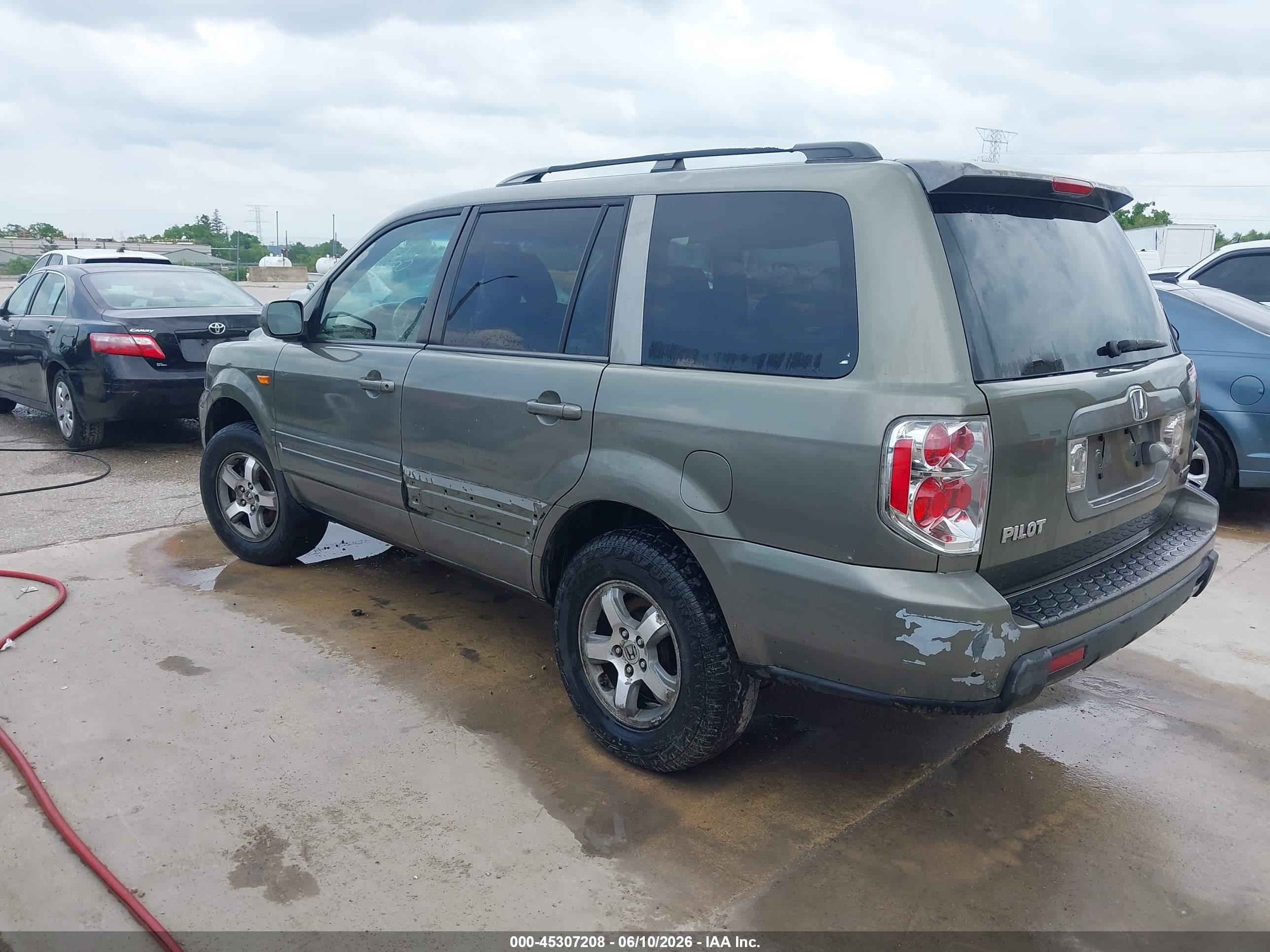 2008 Honda Pilot Ex-l Gray vin: 5FNYF18768B028617