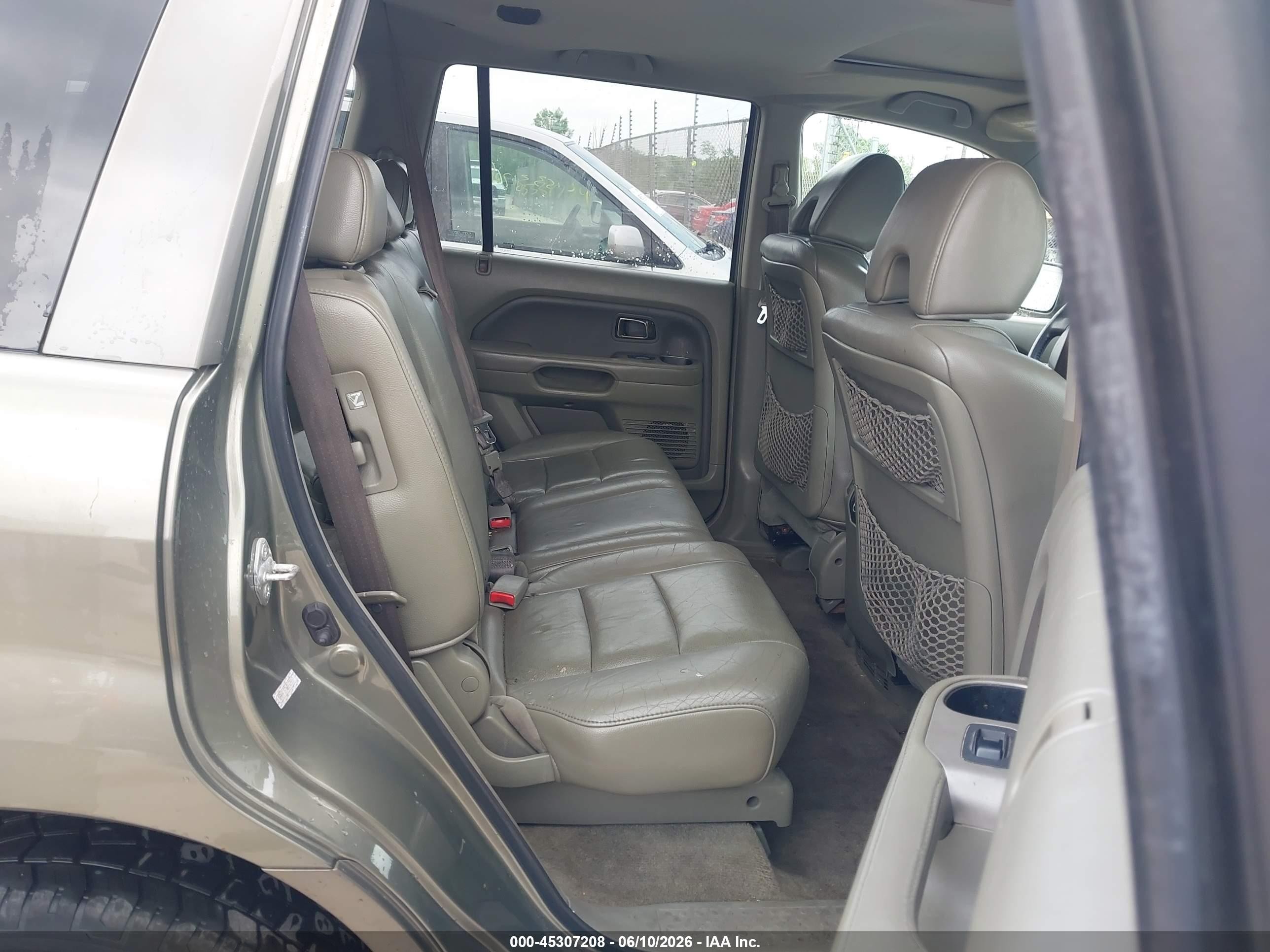 2008 Honda Pilot Ex-l Gray vin: 5FNYF18768B028617