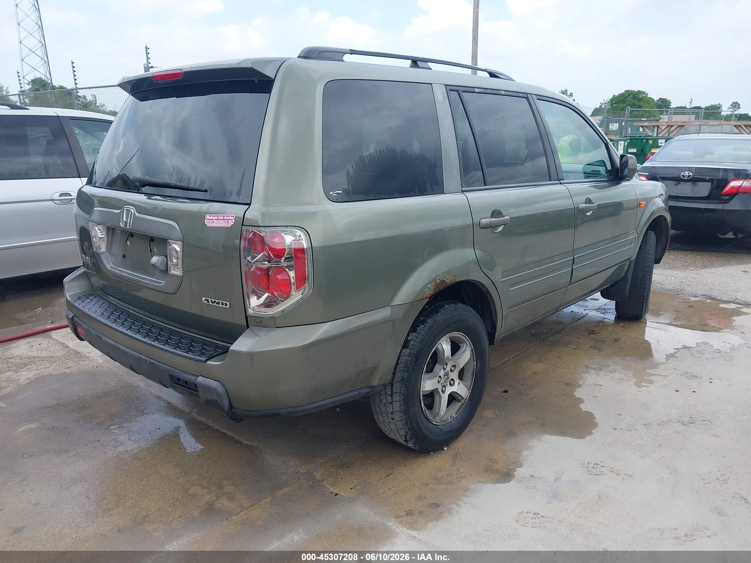 2008 Honda Pilot Ex-l Gray vin: 5FNYF18768B028617
