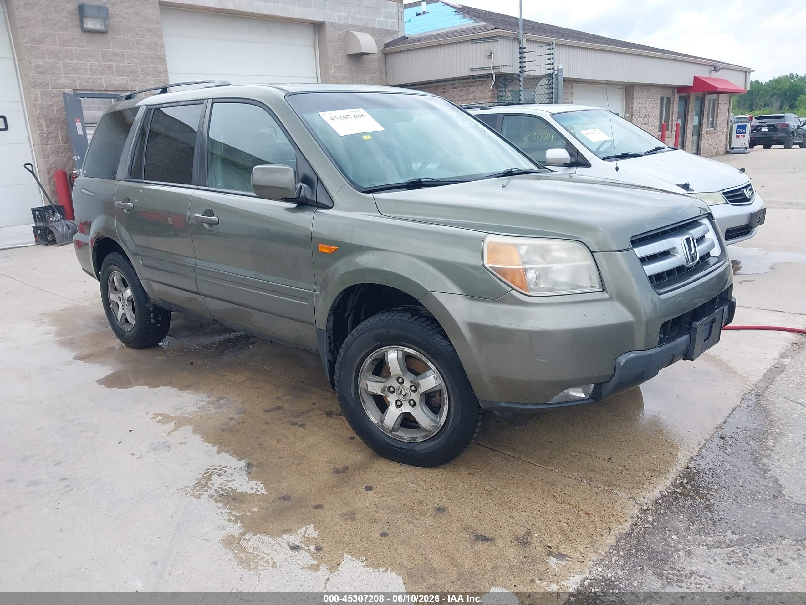 2008 Honda Pilot Ex-l Gray vin: 5FNYF18768B028617