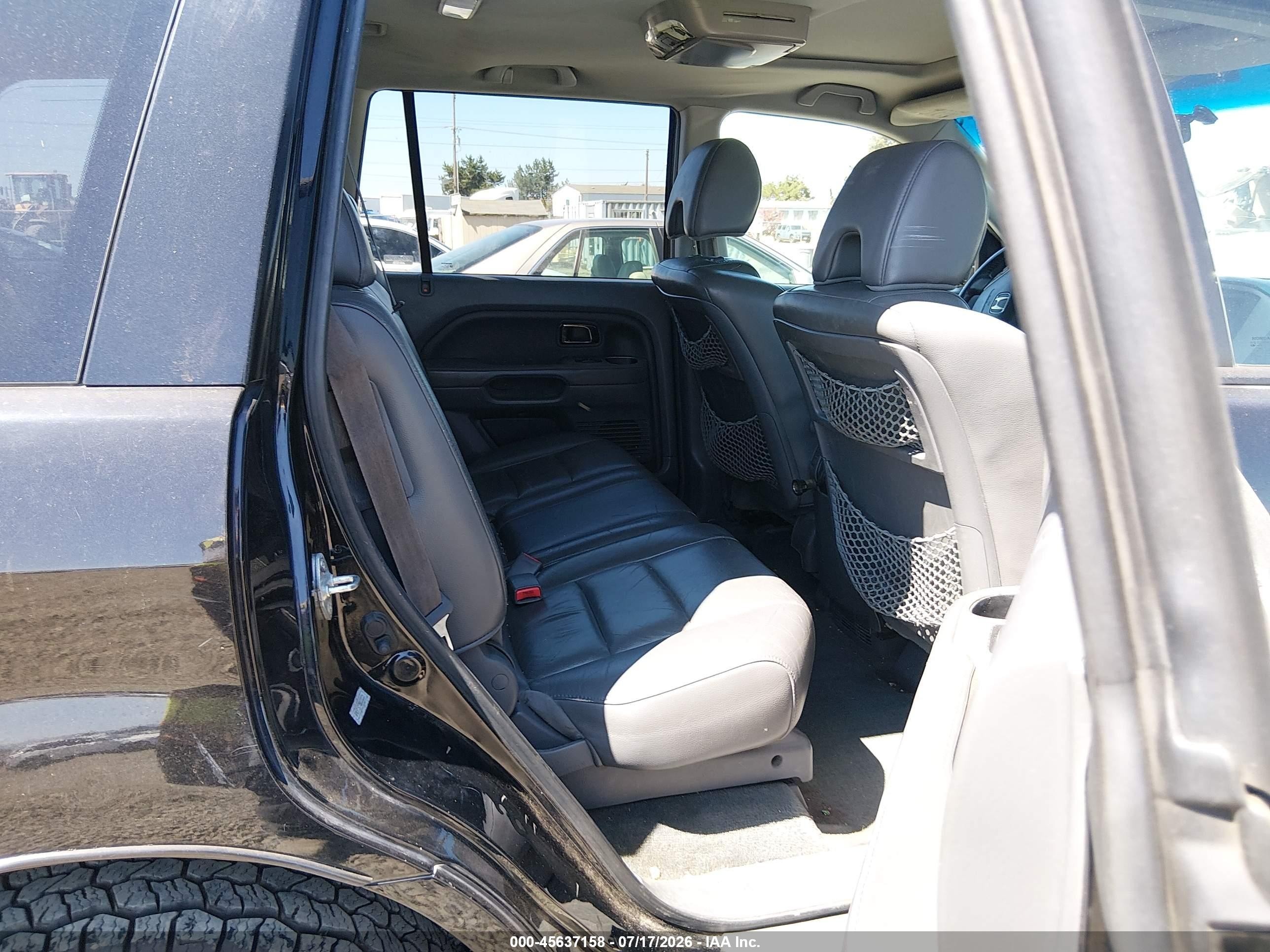 2008 Honda Pilot Ex-l Black vin: 5FNYF18778B020221