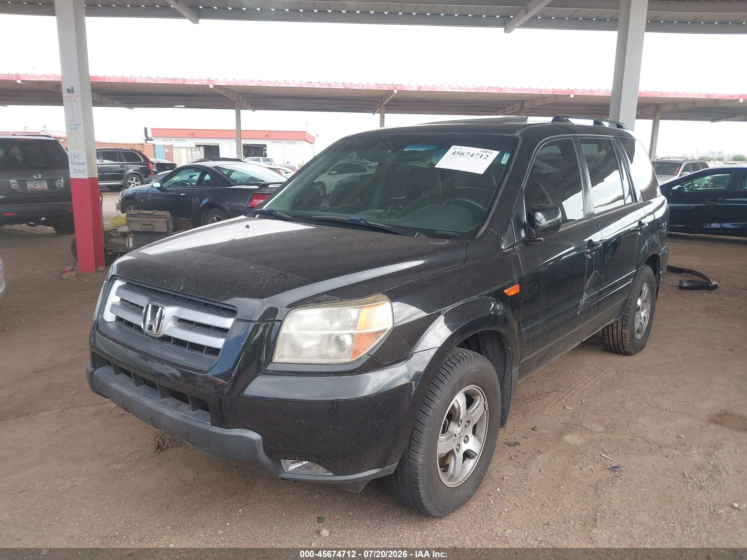 2008 Honda Pilot Ex-l Черный vin: 5FNYF18778B038881
