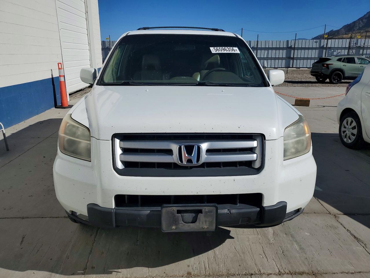 2008 Honda Pilot Exl White vin: 5FNYF18778B056426
