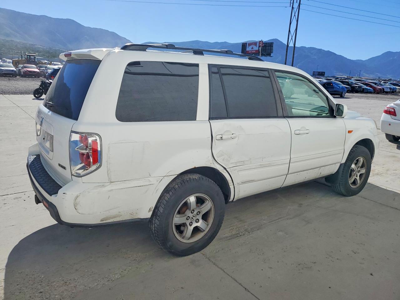 2008 Honda Pilot Exl White vin: 5FNYF18778B056426