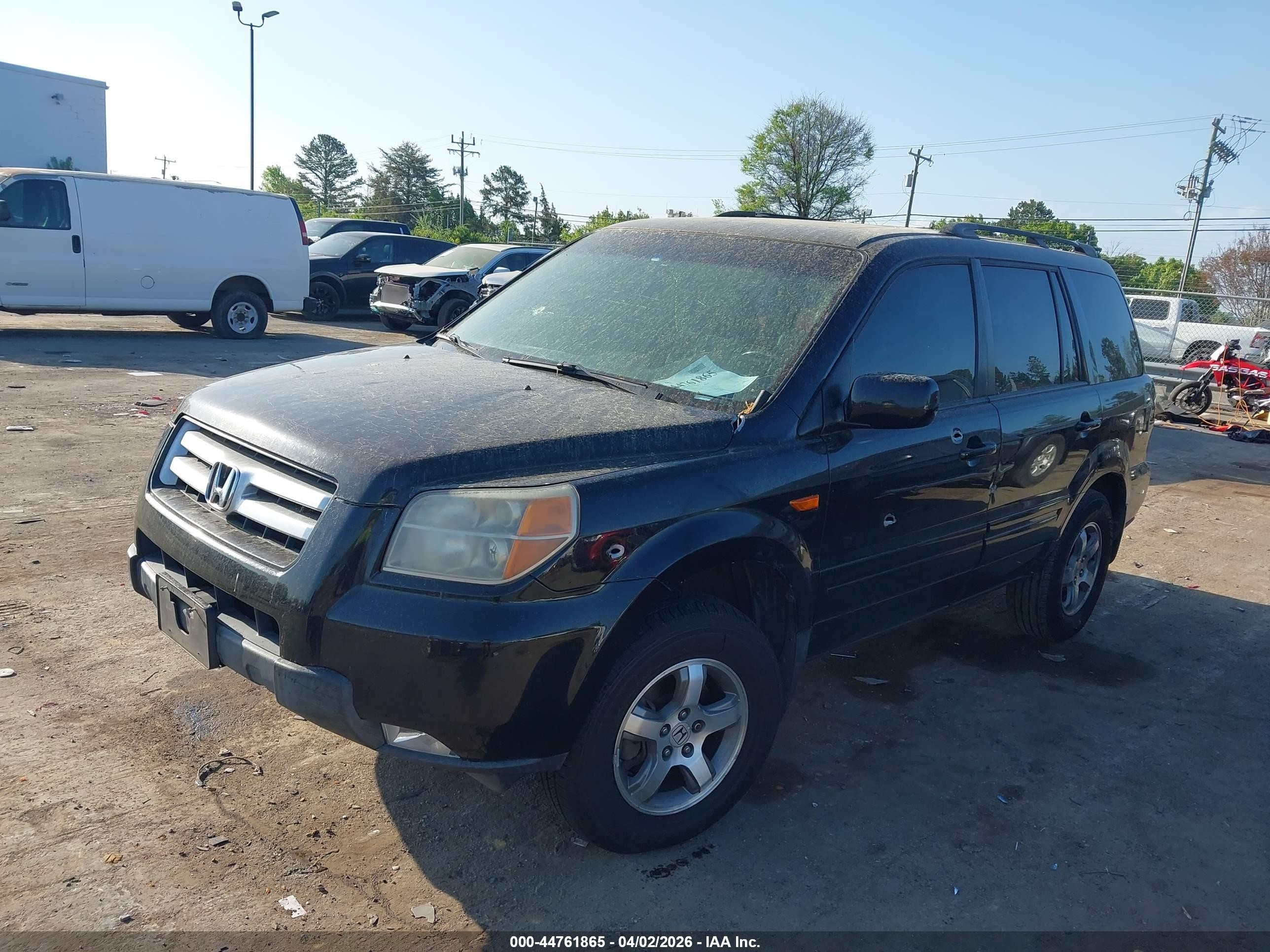 2007 Honda Pilot Ex-l Gray vin: 5FNYF18787B015706