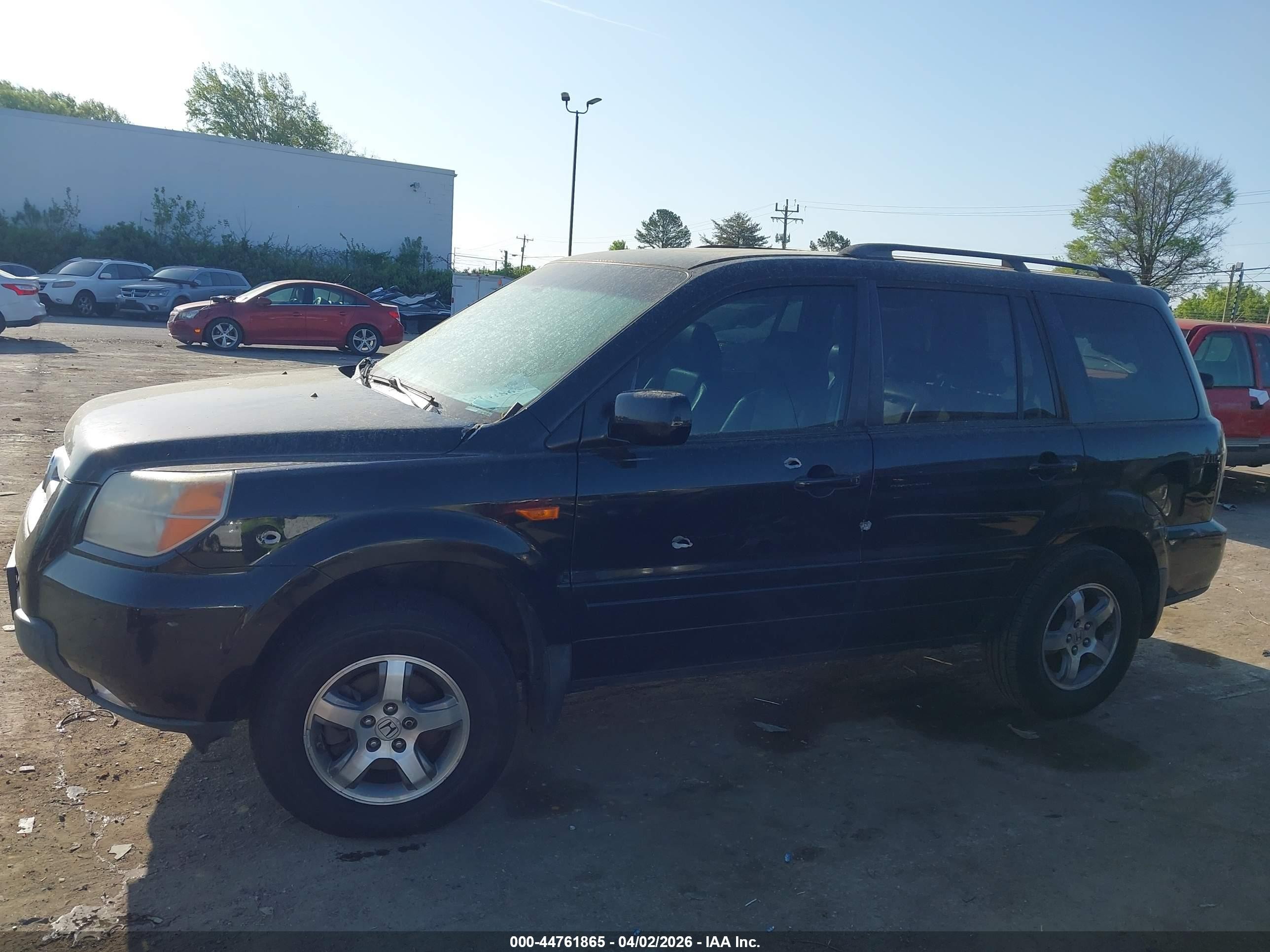 2007 Honda Pilot Ex-l Gray vin: 5FNYF18787B015706