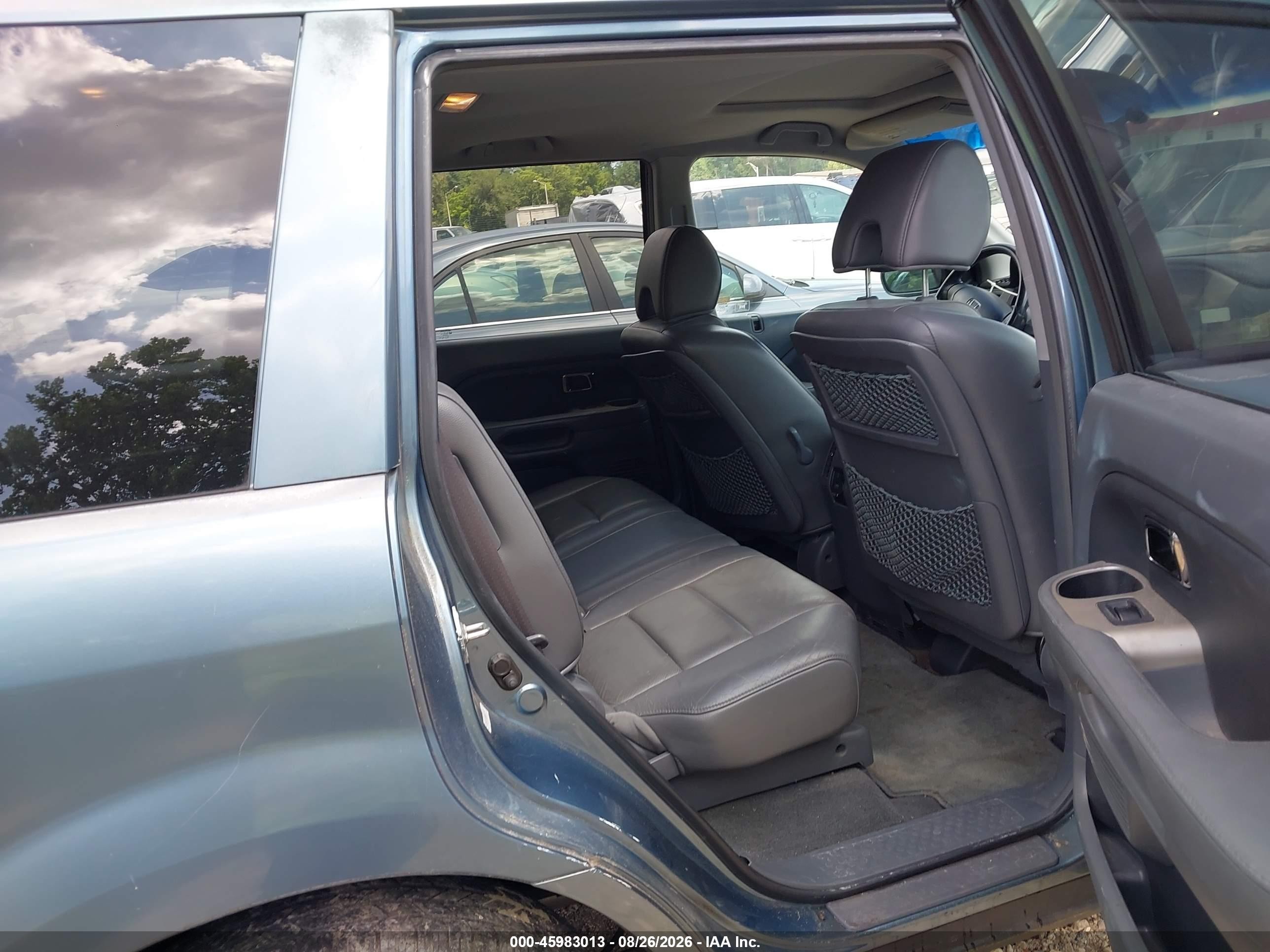 2008 Honda Pilot Ex-l Light Blue vin: 5FNYF18788B030899