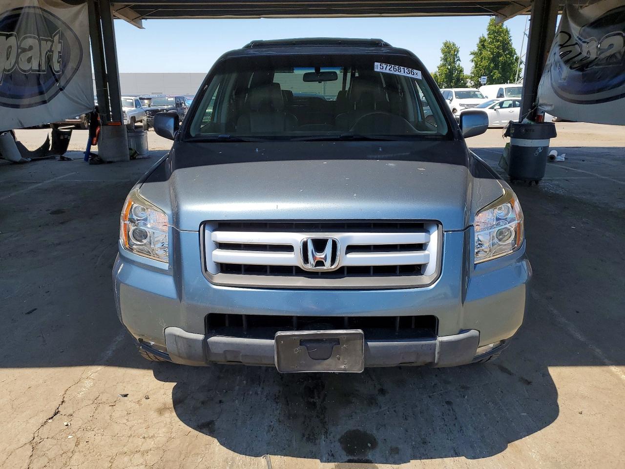 2008 Honda Pilot Exl Blue vin: 5FNYF18788B034760